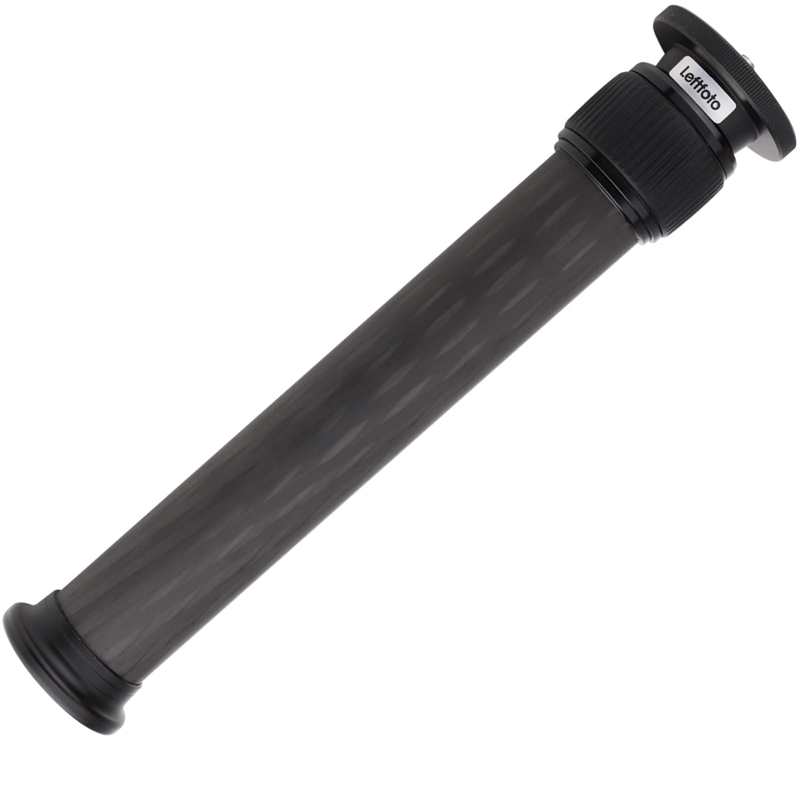 Leftfoto Carbon Fiber Tripod Extender, Two-Section Tripod Extension Pole, Gimbal Stabilizer Photography Telescopic Extension Rod, 1/4''-20 And 3/8''-16 Connector, Black