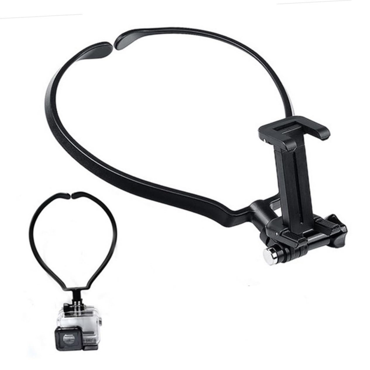 Osaladi Neck Hanging Stabilizer Phone Camera Hanging Clip For Plastic Neck Clamp Recording Bracket Black