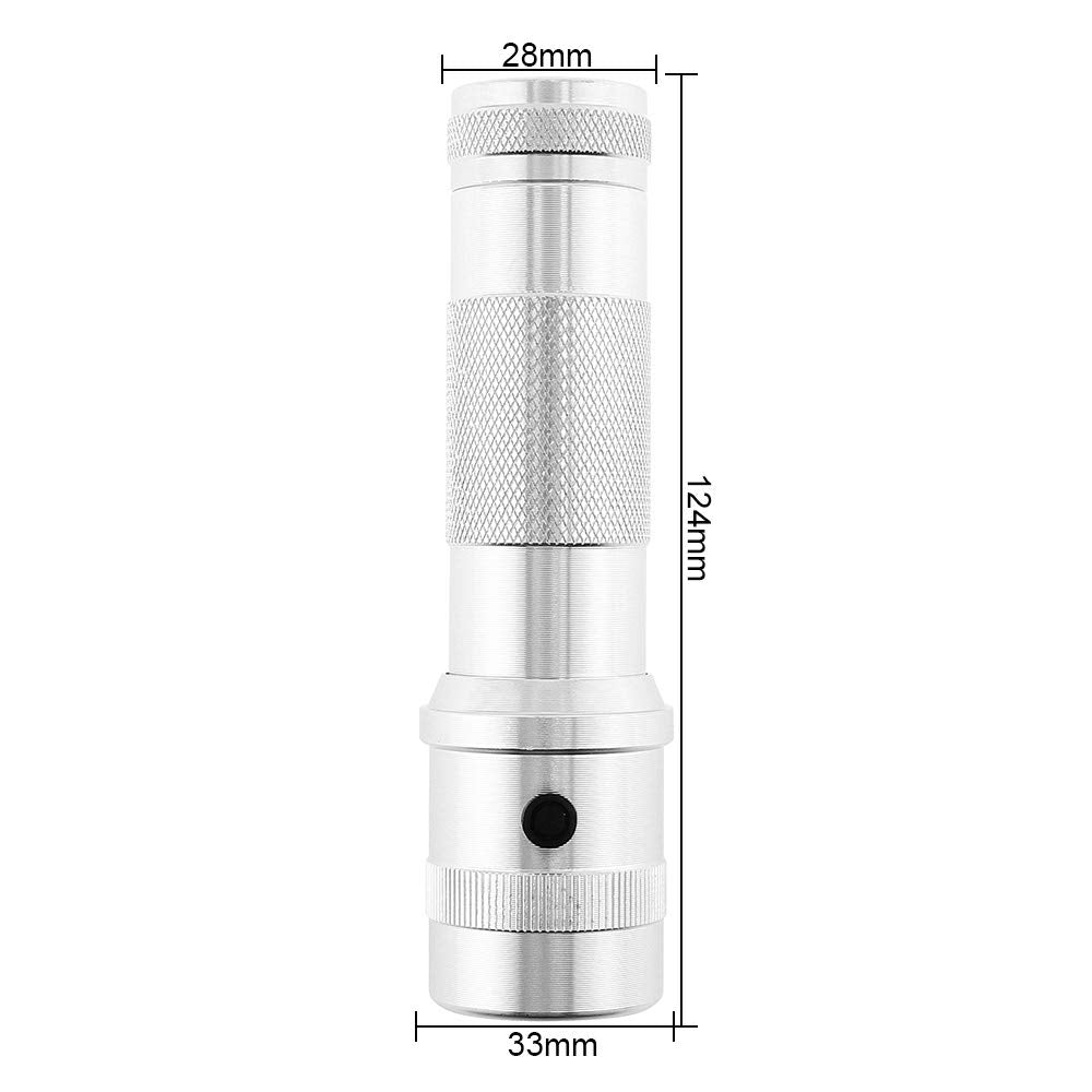 Securitying 10 Color In 1 Led Flashlight, Rgb Color Changing Aluminium Alloy Edison Multicolor Led Torch For Halloween, Daily Lighting, Camping, Hiking, Hunting, Fishing, Backpacking,  (Silver)