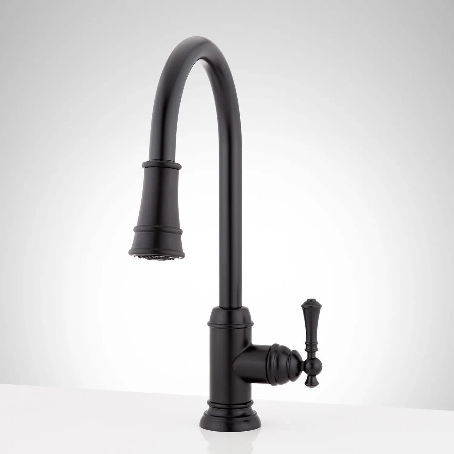 Signature Hardware 459727 Amberley 1.8 Gpm Single Hole Pull Down Kitchen Faucet
