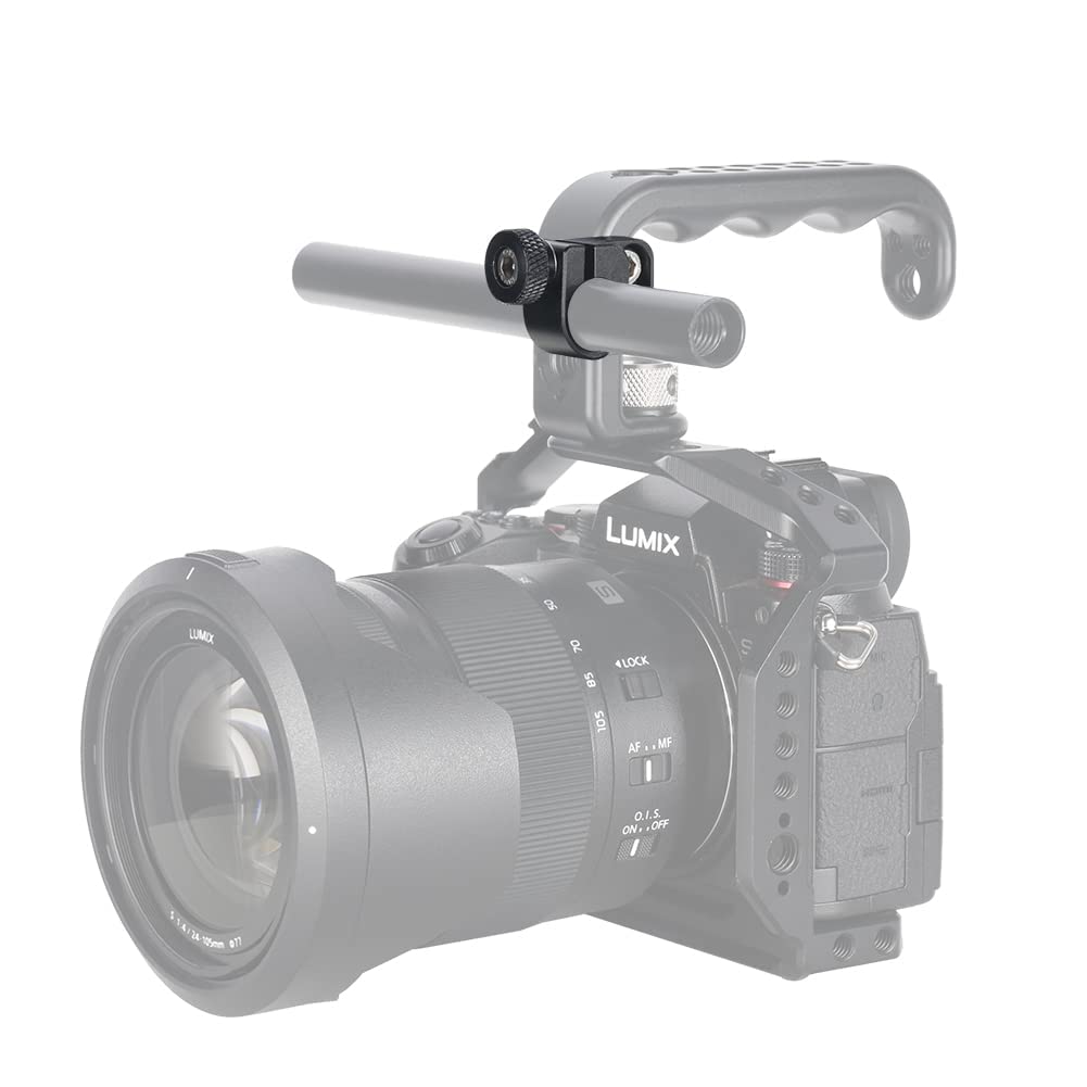 Niceyrig 15Mm Single Rod Clamp With Countersink, 15Mm Rod Rail Extension Applicable For Follow Focus Evf Mount - 473