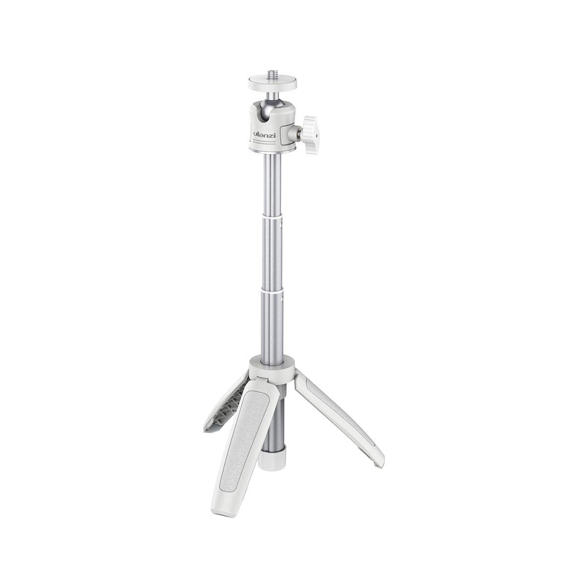 Yiliwit Mt-08 White Mini Tripod For Camera, 1/4" Screw Universal Portable Camera Tripod For Iphone/Sony/Canon/Nikon/Fujifilm/Action Cam, Extendable Handheld Table Mount, Video Shooting Vlog Table Stand