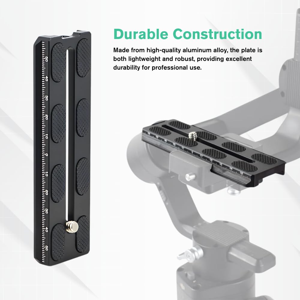 Fotoconic Quick Release Plate 120Mm Camera Mounting Rail Slider Compatible With Dji Ronin-Sc Ronin Sc Gimbal Stabilizer