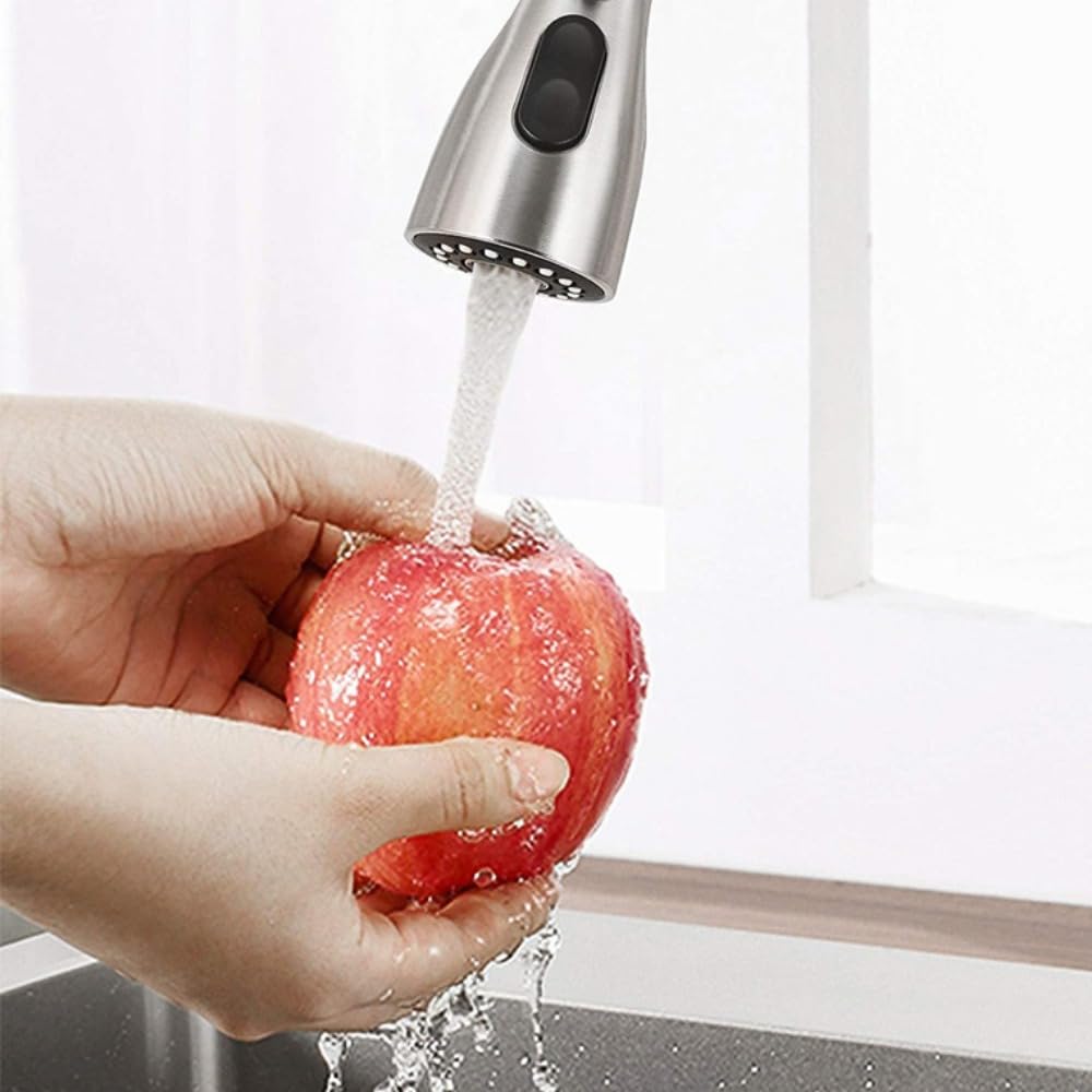 Emstar Pull Down Kitchen Faucet Head Replacement, 3-Function Kitchen Faucet Head Sink Spray Nozzle, G 1/2