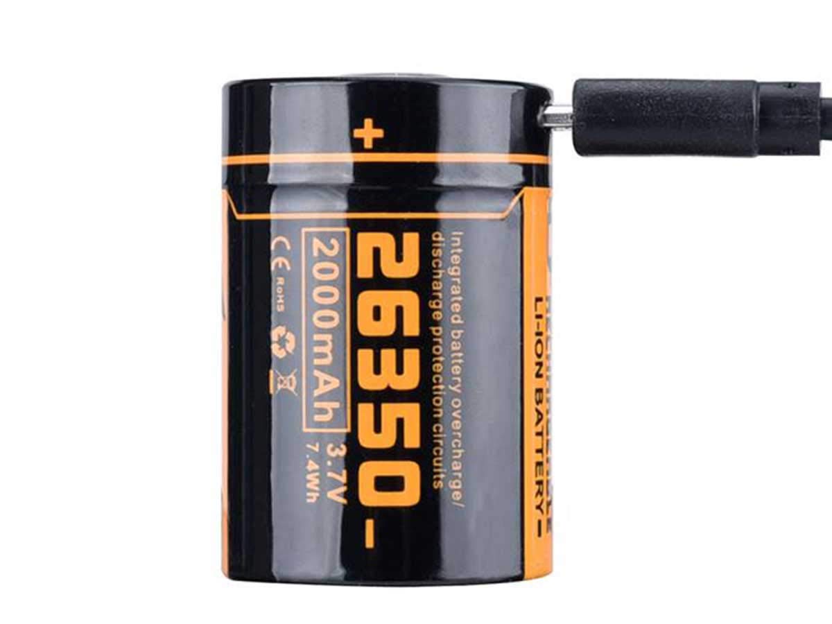 Fitorch P25 Led Flashlight - Little Fatty - 3000 Lumens, Rechargeable 26350 Li-Ion Battery, And 4 X Cree Xp-G3 Leds