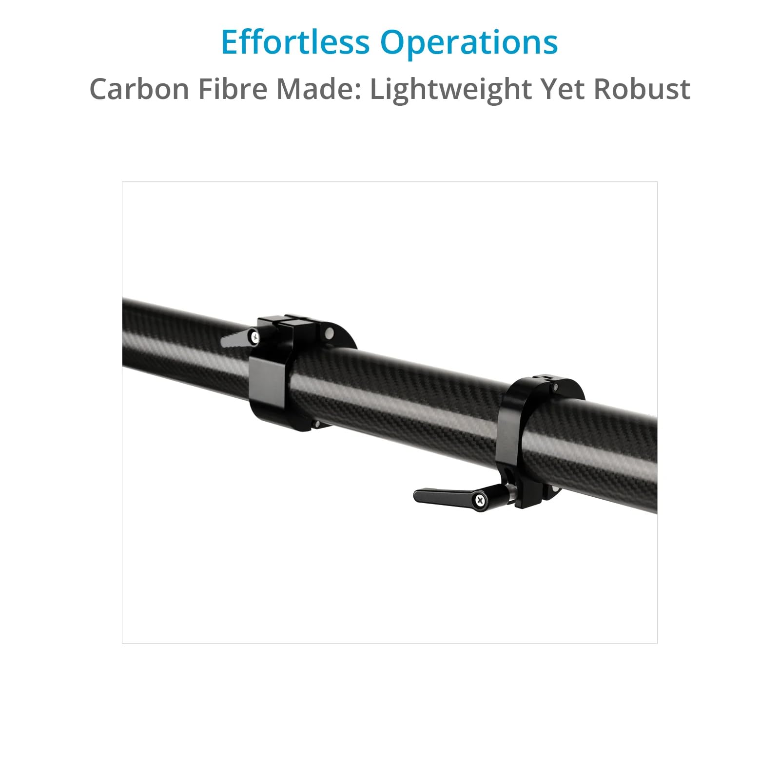 Proaim Fly-Master 13' Telescopic Carbon Fiber Jib Crane For Single-Handed Camera Gimbals.Extends To 13'. Payload Up To 6.8Kg/15Lb. (Jb-Flms-01)