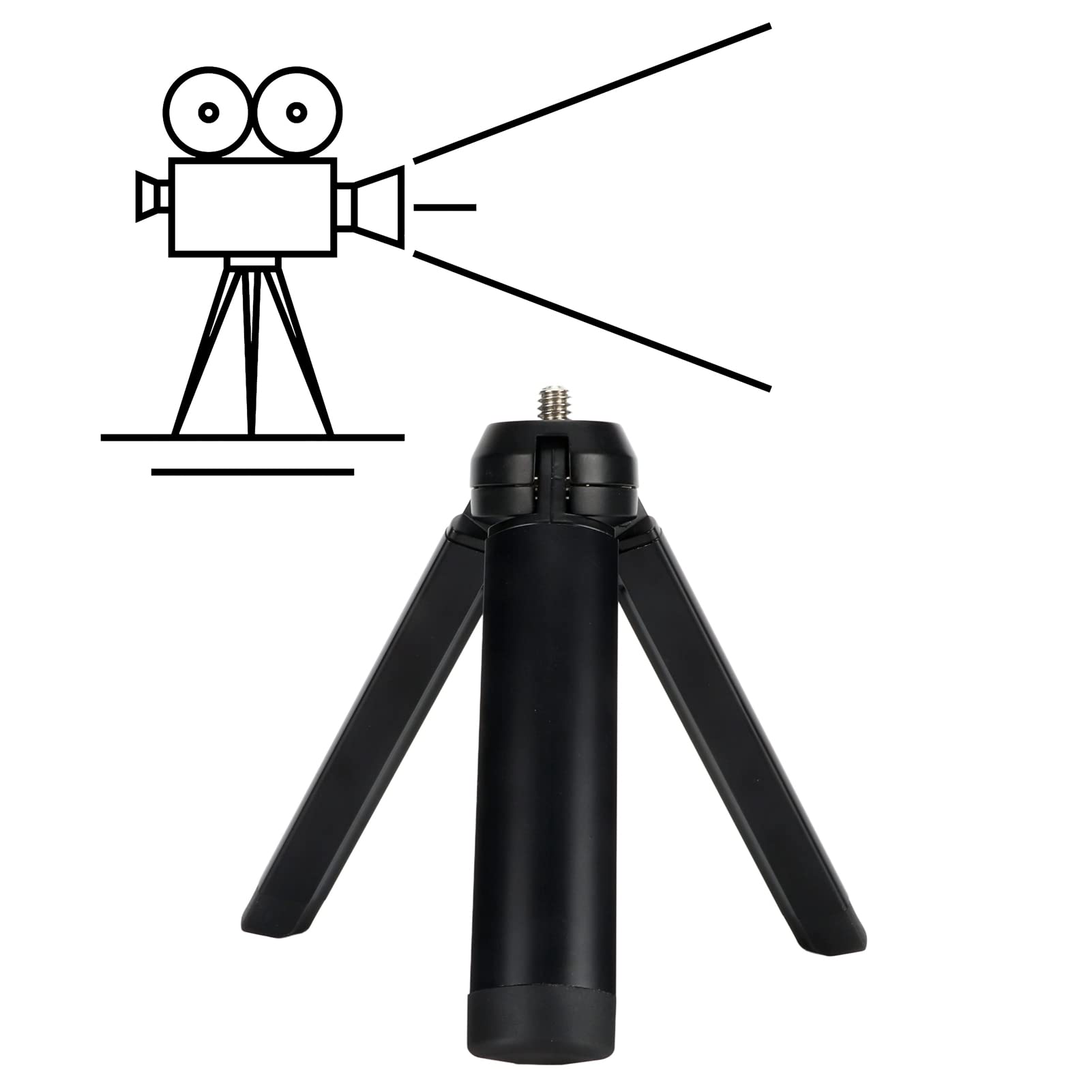 Diyeeni Multifunctional Stabilizer Lightweight Mini Tripod With Universal 1/4In Screw For 4 5 6 7 8 9 10,,Rx0 Ii Rx100 Vii, G7Xii Iii, Portable And Lightweight