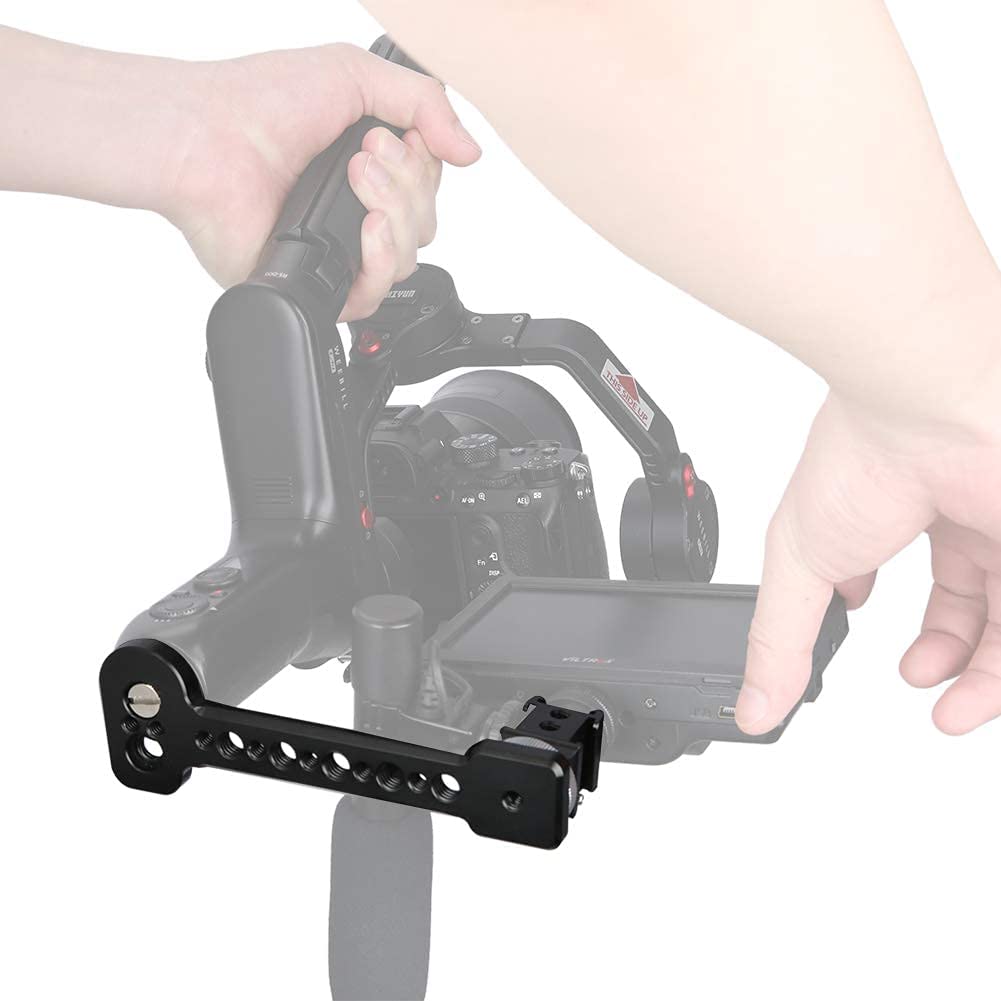 Niceyrig Universal Gimbal Stabilizer Extension Plate With Triple Cold Shoe Mount, Applicable For Dji Ronin S/Sc/Rs2/Rsc2, Zhiyun Crane 2 2S V2 Plus