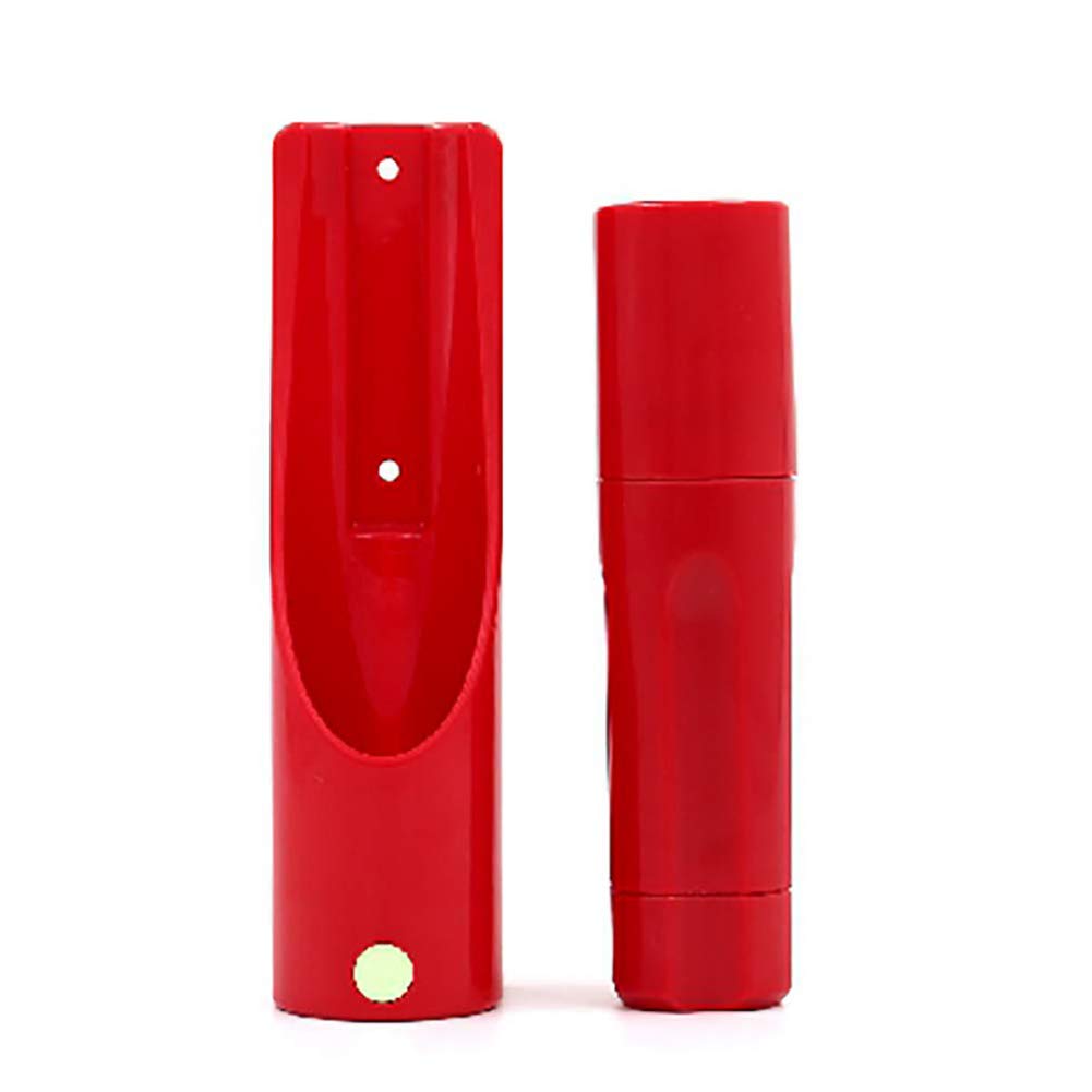 Kinone Led Flashlight, Wall-Mount Led Handheld Light With 6 Ultra Bright Led Ideal For Emergency Preparedness, Power Failure, Outdoor, Camping, Night Light, Red (Red)