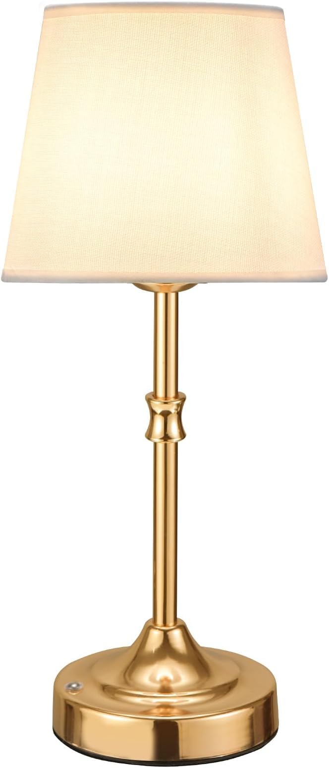Yyfwnd Cordless Table Lamp 3-Way Color Changing Light, [4000Mah] Rechargeable Led Stepless Dimmable Bedside Lamps, Acrylic Touch Control Night Lamp For Bedroom, Dinning Room, Kitchen Decor, Office