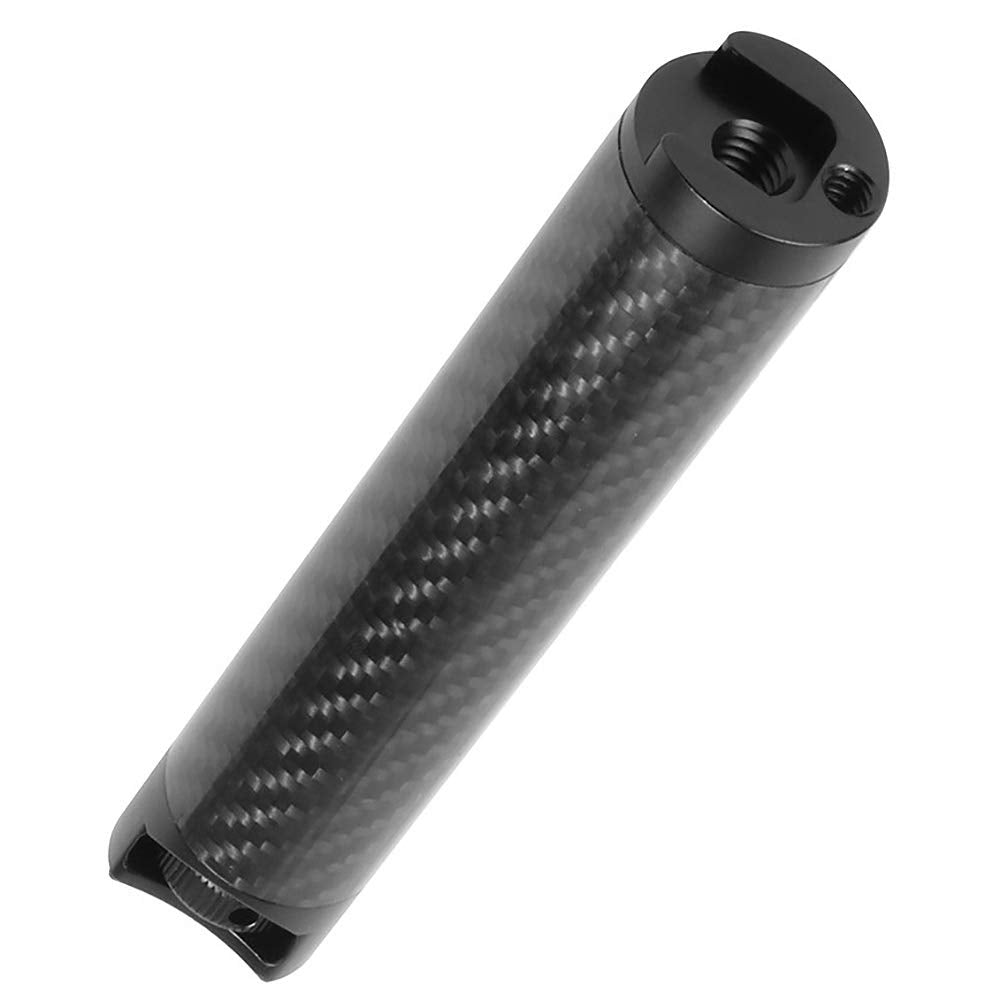 Kqcibz Carbon Fiber Handle Gimbal Grip Cold Shoe Mount Adapter For Weebill S Lab Stabilizer For Monitor Microphone, Black, 500034576