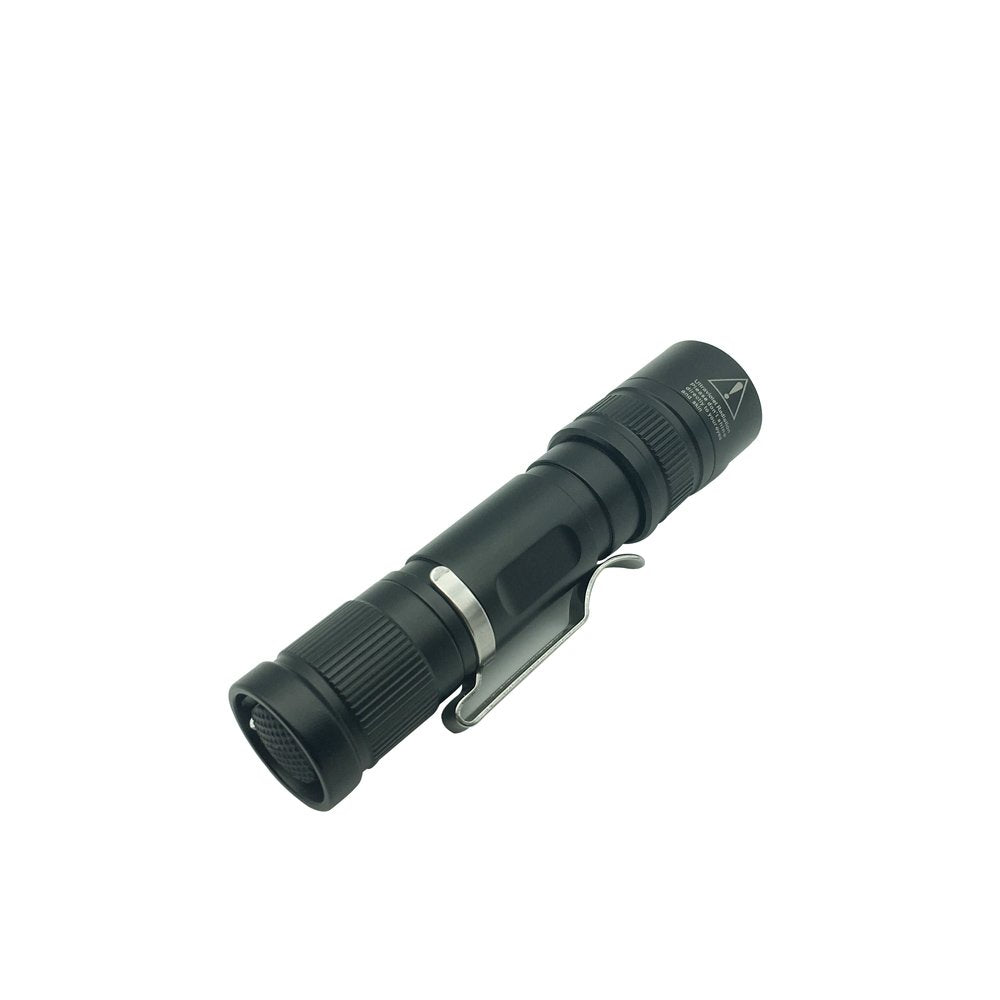 Tank007 1Aa Battery Zoom Flashlight Double Led Uv Flashlight Lighting & Fluorescence Detector Utility With Pocket Clip