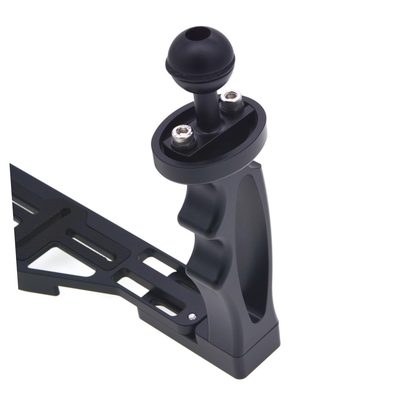 Osaladi Sturdy Underwater Camera Holder Aluminum Tray Handle Mount Diving Protective Shell
