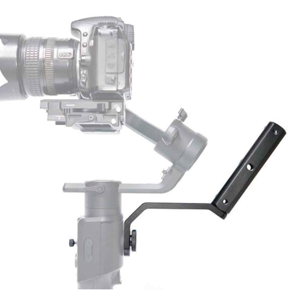 Zyyini Handle Grip For Moza Aircross 2 Stabilizer, Crane Bracket With 1/4 3/8 Inch Screws Hole,For Camera/Camcorder/Dslr/Microphone,For Feiyu Ak2000/4000 Moza Air2
