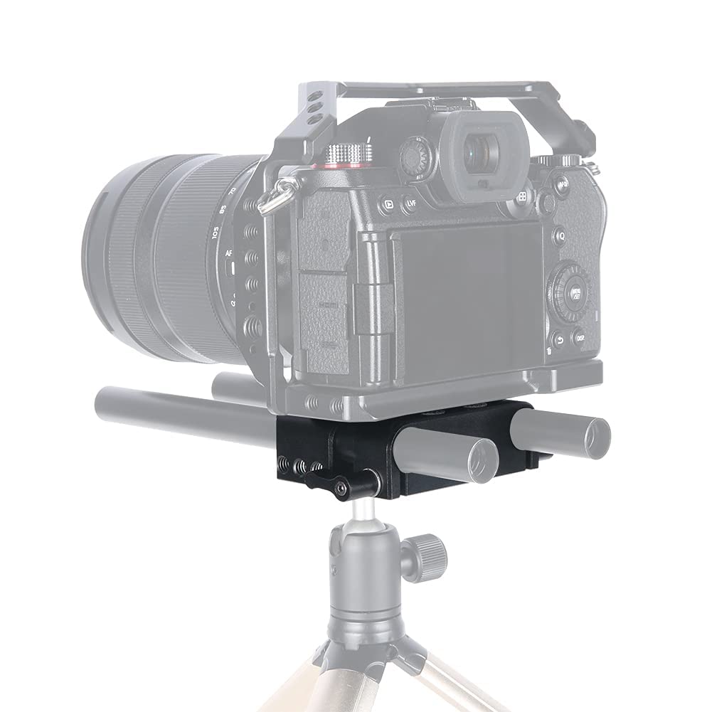 Niceyrig 15Mm Rod Baseplate Multi-Purpose Tripod Base Plate Applicable For Dslr Camera Cinema Carmcorder [ Version] - 455