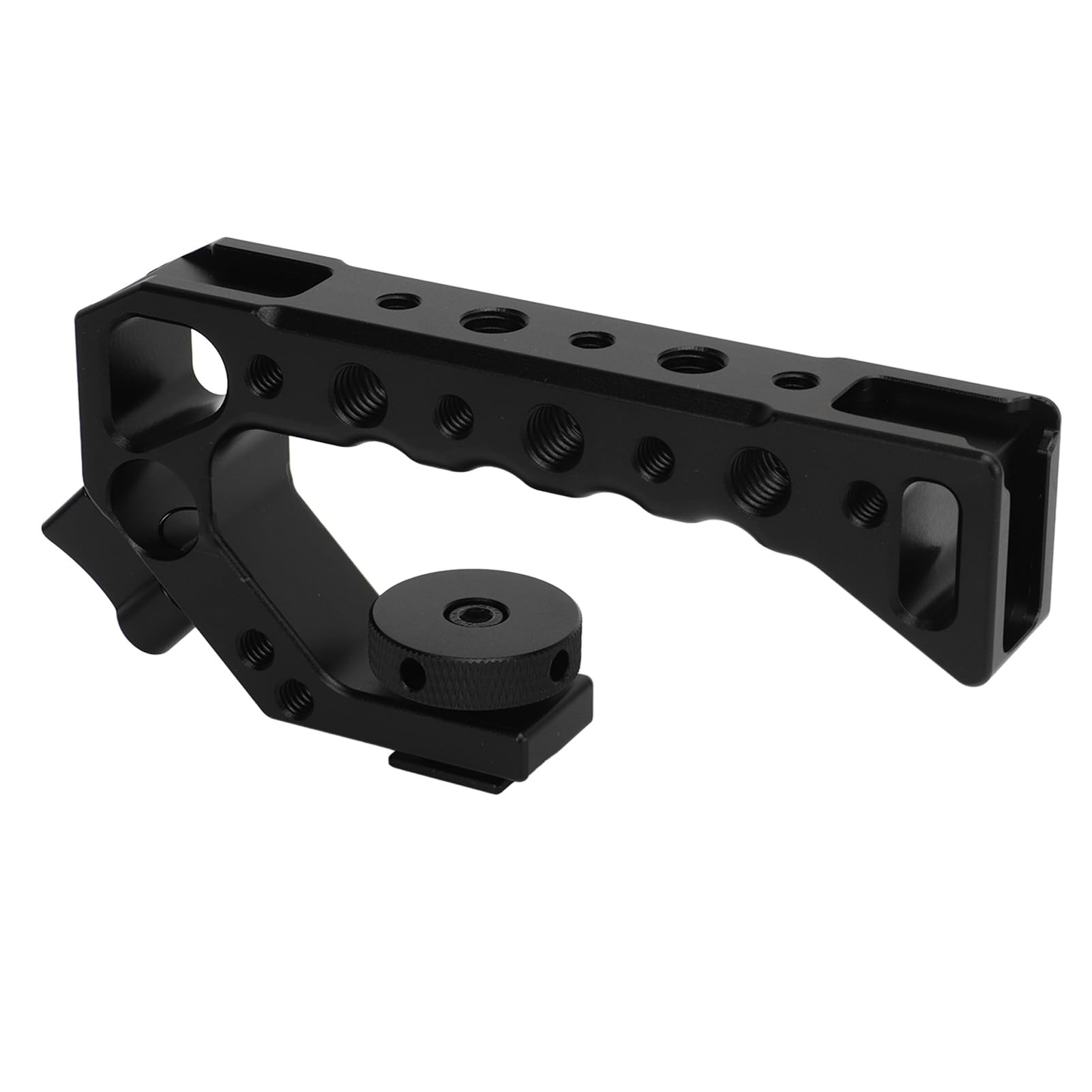 Cuifati Universal Camera Top Handle,With With 1/4 Inch And 3/8 Inch Screw Holes Cold Shoe Port Knob Skeleton Design Universal Video Rig For For Lumix For Pentax Digital Slr