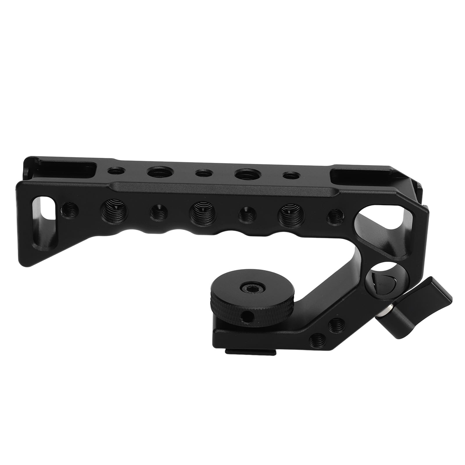 Cuifati Universal Camera Top Handle,With With 1/4 Inch And 3/8 Inch Screw Holes Cold Shoe Port Knob Skeleton Design Universal Video Rig For For Lumix For Pentax Digital Slr