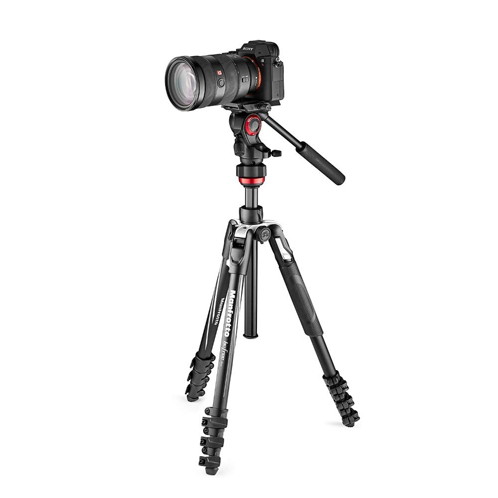 Manfrotto Vitec Imaging Be Live Aluminum L Tripod Video Head Kit Mirrorless Slr Sports Day Travel Vlog Mvkbfrl-Live