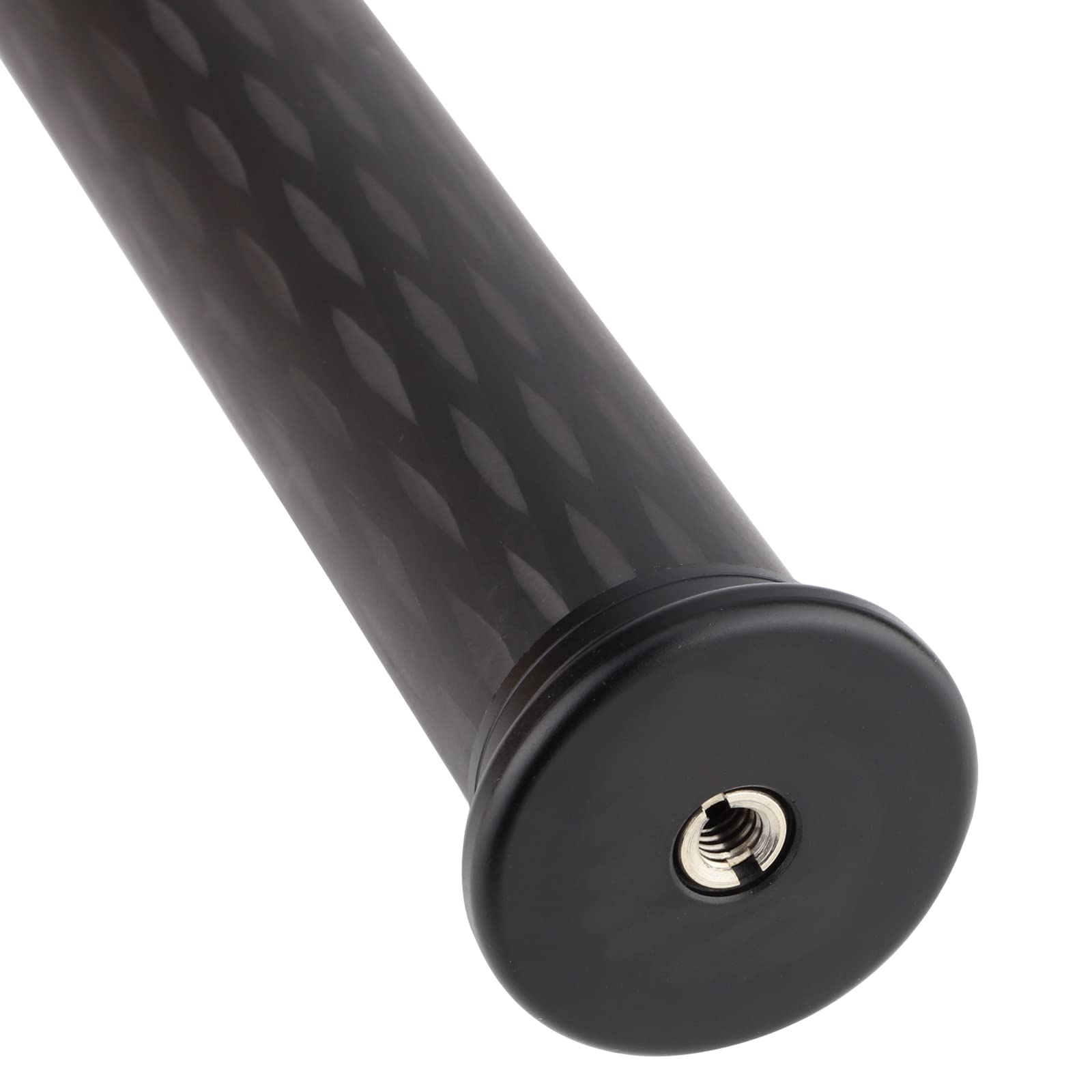 Leftfoto Carbon Fiber Tripod Extender, Two-Section Tripod Extension Pole, Gimbal Stabilizer Photography Telescopic Extension Rod, 1/4''-20 And 3/8''-16 Connector, Black