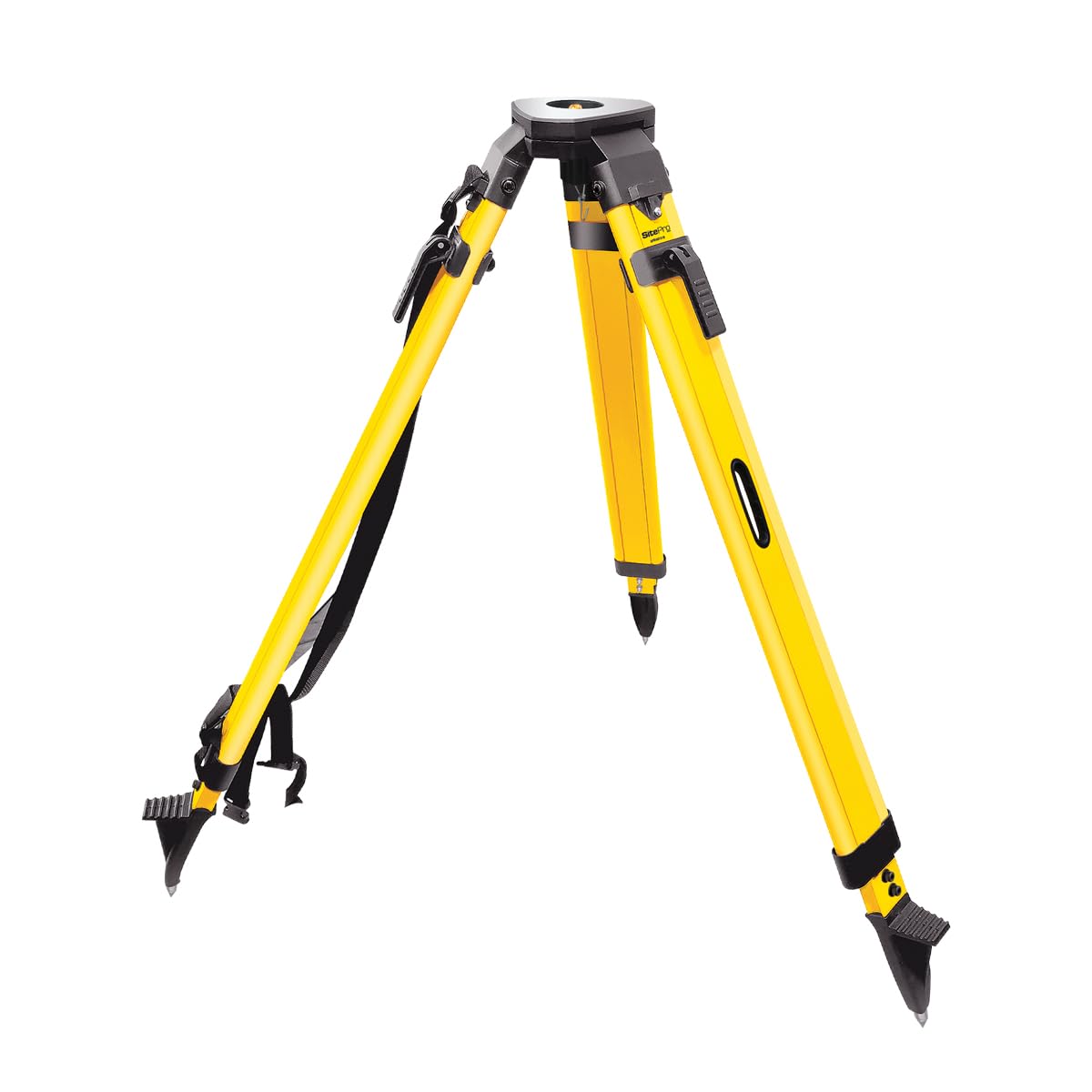 Sitepro Surveying Tripod, Fiberglass Tripod With 5/8-11 Flat Head And Quick Clamp