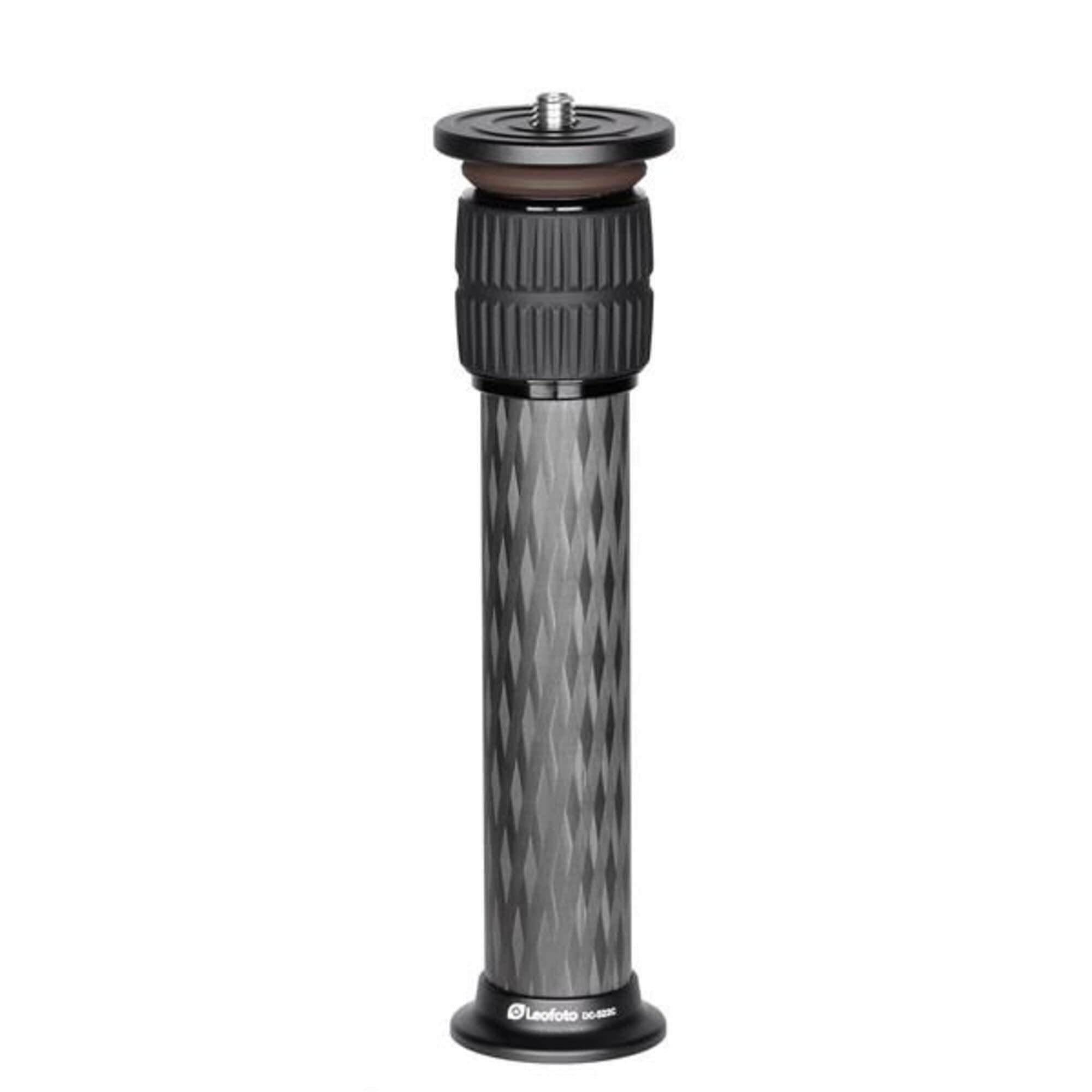 Leofoto Center Column, Add-On Tripod Extension, Carbon Fiber, Adjustable 2 Sections, Convertible Screw Stud, 3/8" Mounting Thread, 4 (Dc-322C)