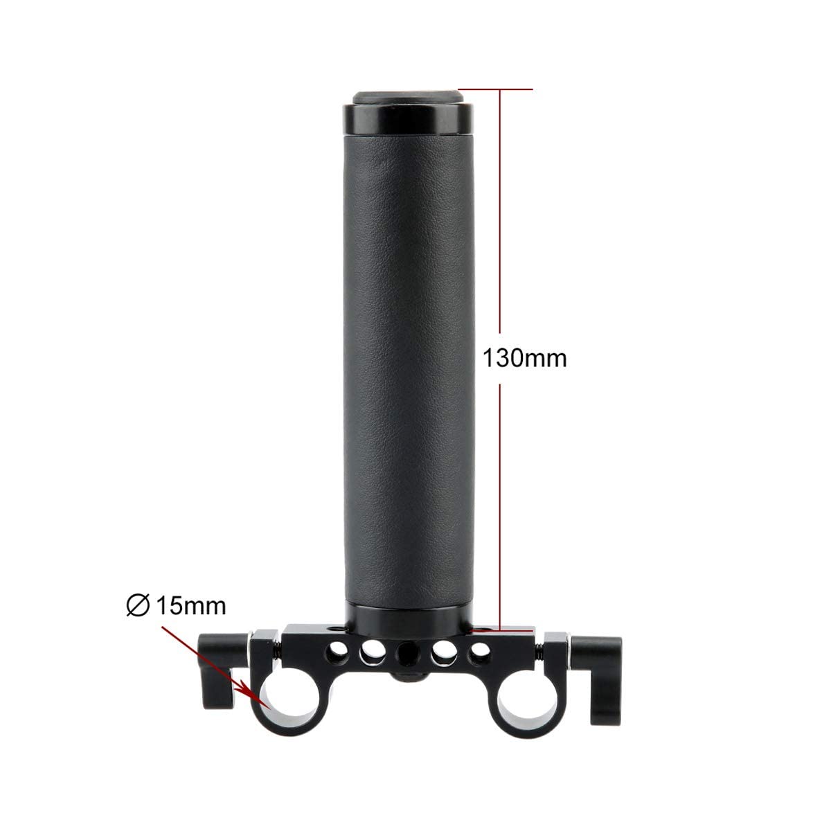 Niceyrig 15Mm Rod Handle With Rod Clamp Connector, Applicable For Dslr Camera Rig Support Rail System