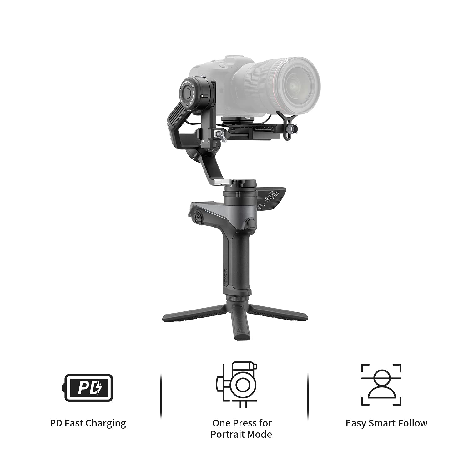Zhiyun Weebill 2, 3-Axis Gimbal Stabilizer For Dslr And Mirrorless Camera, Nikon Sony Panasonic Canon Fujifilm Bmpcc 6K, Full-Color Touchscreen, Pd Fast Charge