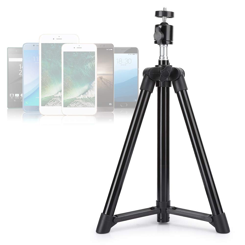 Asixxsix Folding Camera Tripod Stand, Portable Tripod For Smartphones, Multiple Purpose Extendable Tripod With Pet Lock And Ball Head For Digital Cameras Camcorders (0.5M)