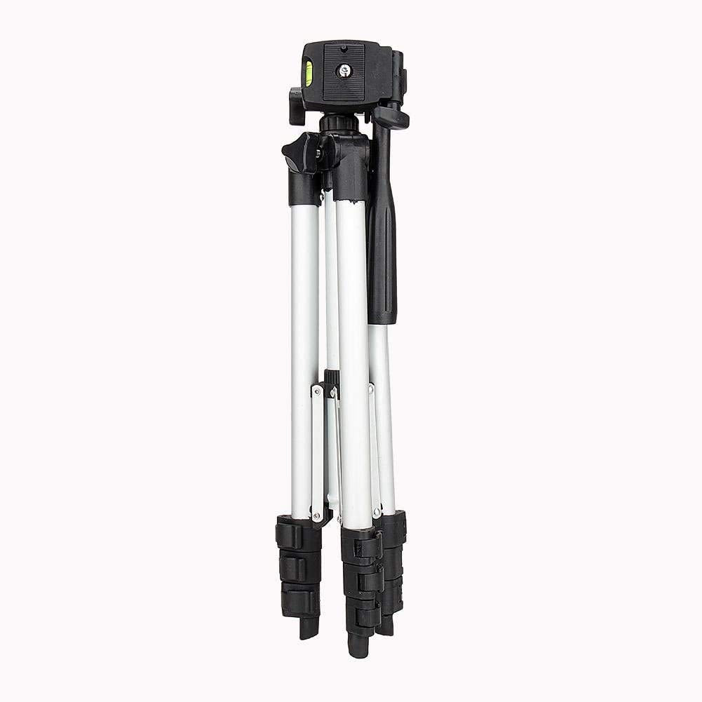 Keenso Phone Stand, Phone Tripod, 41" Flexible Tripod For Cell Phone, Cell Phone Stand, Portable Aluminum 4 Section Telescopic Legs Camera Stand Bracket Mobile Phone Selfie Stickholder With Carry Bag