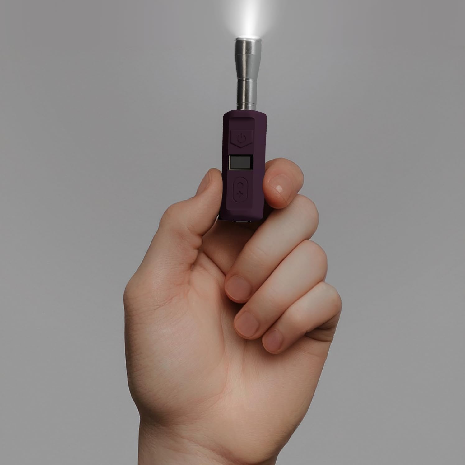 Batterymods Mini Rechargable Flashlight - Plum