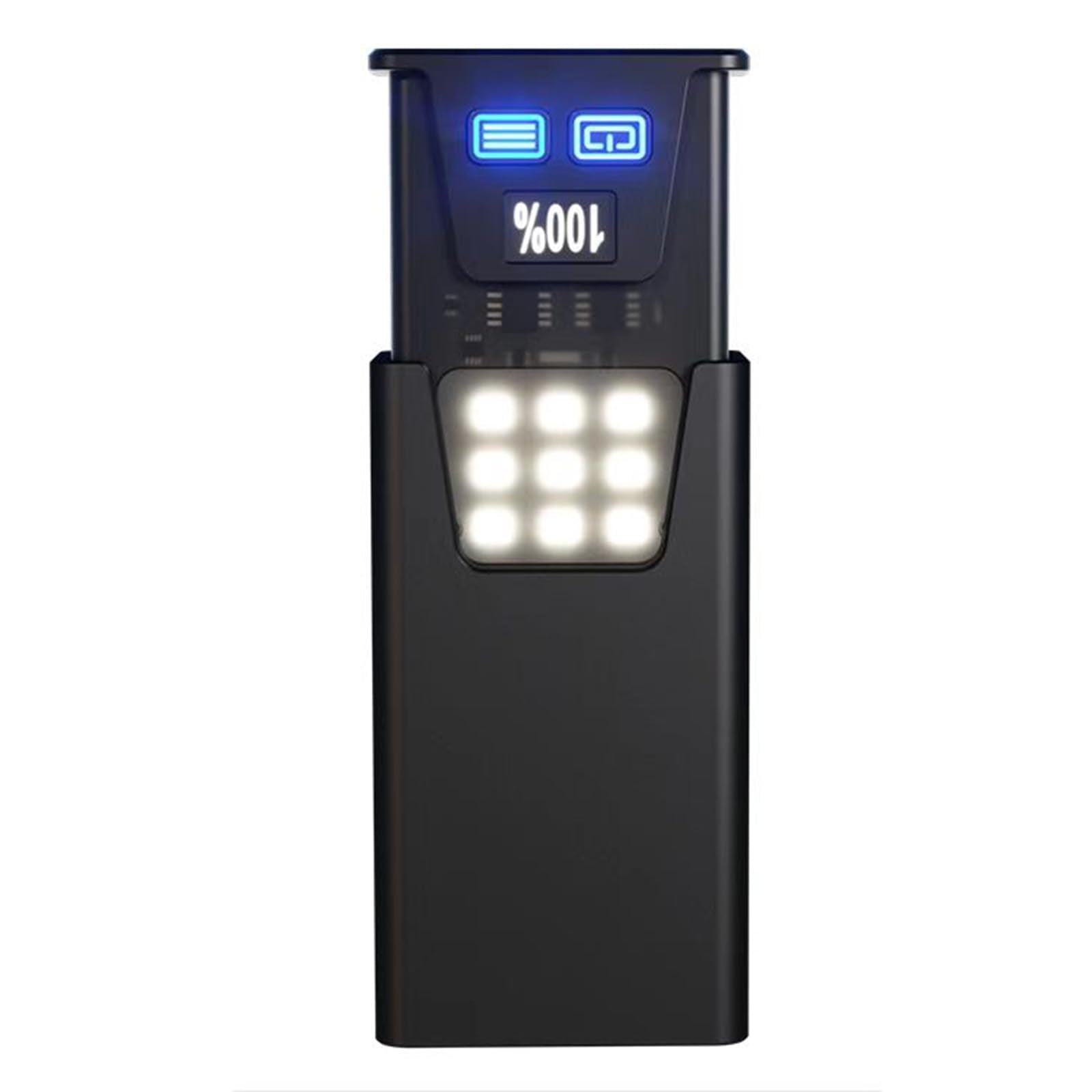 Pasiion Rechargeable Edc Flashlight 1000 Lumens， Led Mini Flat Flash Light With Magnetic Base，Usb-C Charging Pocket Flashlight,Multi-Mode Side Light,Ipx6 Waterproof For Home, Camping And Emergencies(Black)