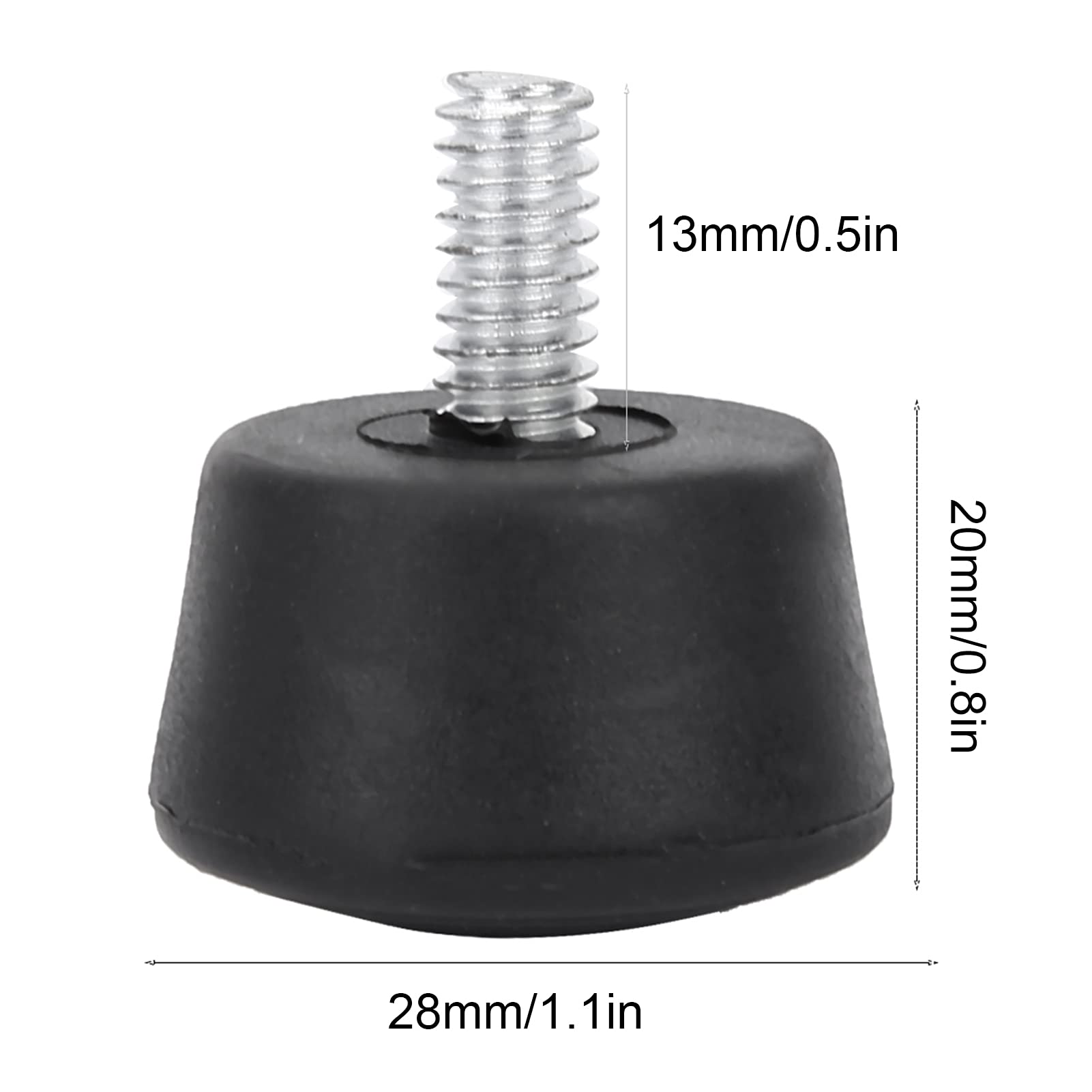 Zopsc Monopod Foot Pad, Universal Antislip Rubber Tripod Feet Pad, 1/4 Inch & 3/8 Inch Tripod Foot Pad Photography Accessories For Tripod Monopod