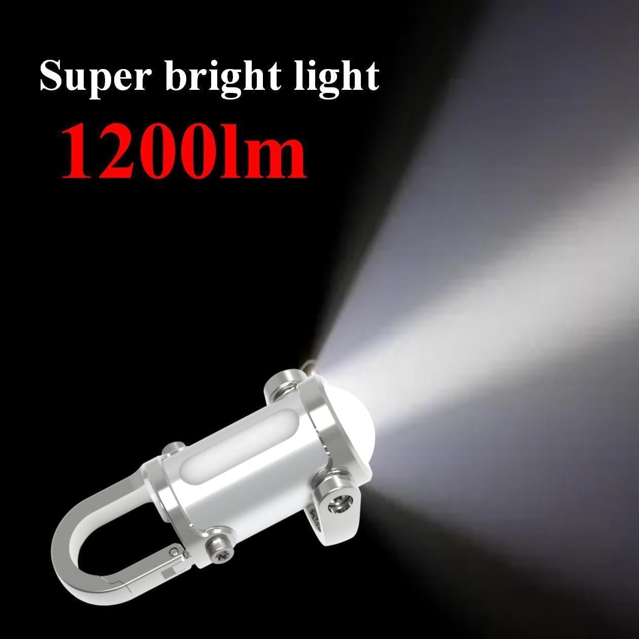 Bhzjsdg Lumilink Mini Torch, Pocket Sized Lumilinks Mini Torch, Waterproof Lumilink Mini Flashlight Keychain, Keychain Flashlight Rechargeable For Outdoor Camping (White)