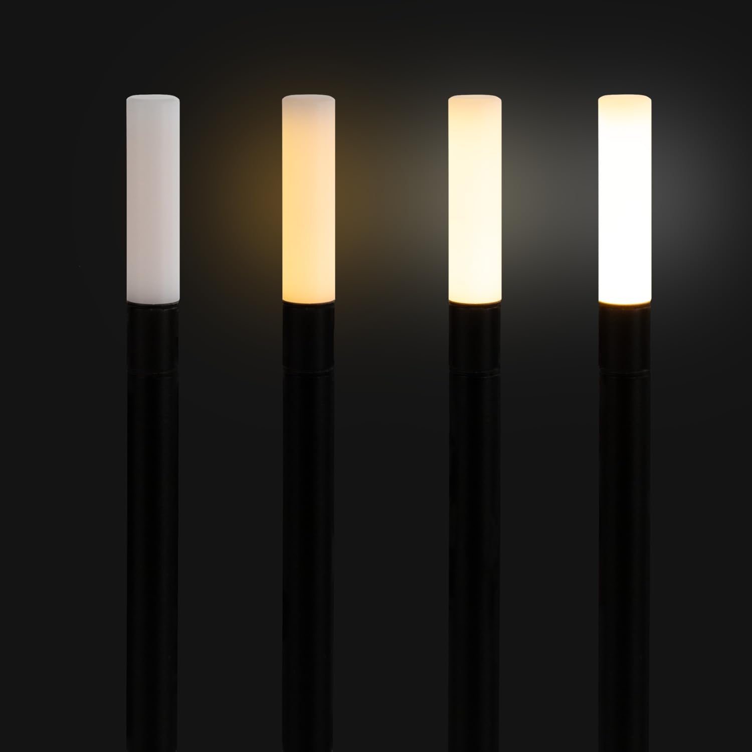 Idena 50121 - Led Touch Table Lamp In Black, Rechargeable Lamp For Indoors, Approx. 26 Cm, Table Lamp With 3 Modes