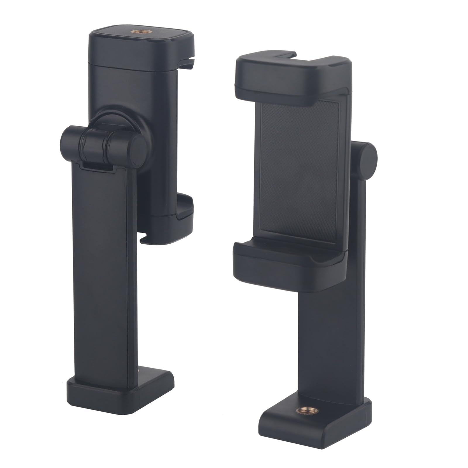 Rigdance 2Pcs Pack-Phone Tripod Mount With 1/4" Screw Thread, 360° Rotate 180° Tilt Phone Holder Adapter For Iphone, Tripod, Selfie Stick, Camera Stand