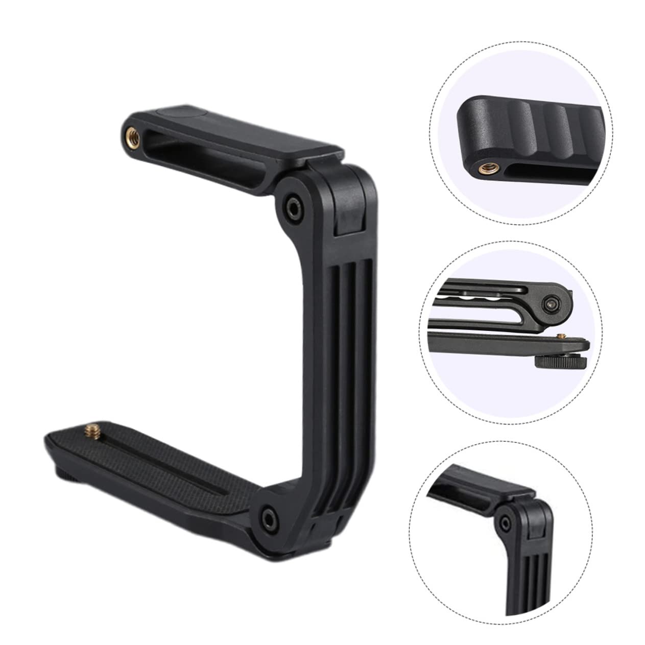 Fondotin 1Pc Handheld Stabilizer For Dslr And Camcorders Ergonomic Design Lightweight Collapsible Camera Holder With Screw Interface For Accessories Black