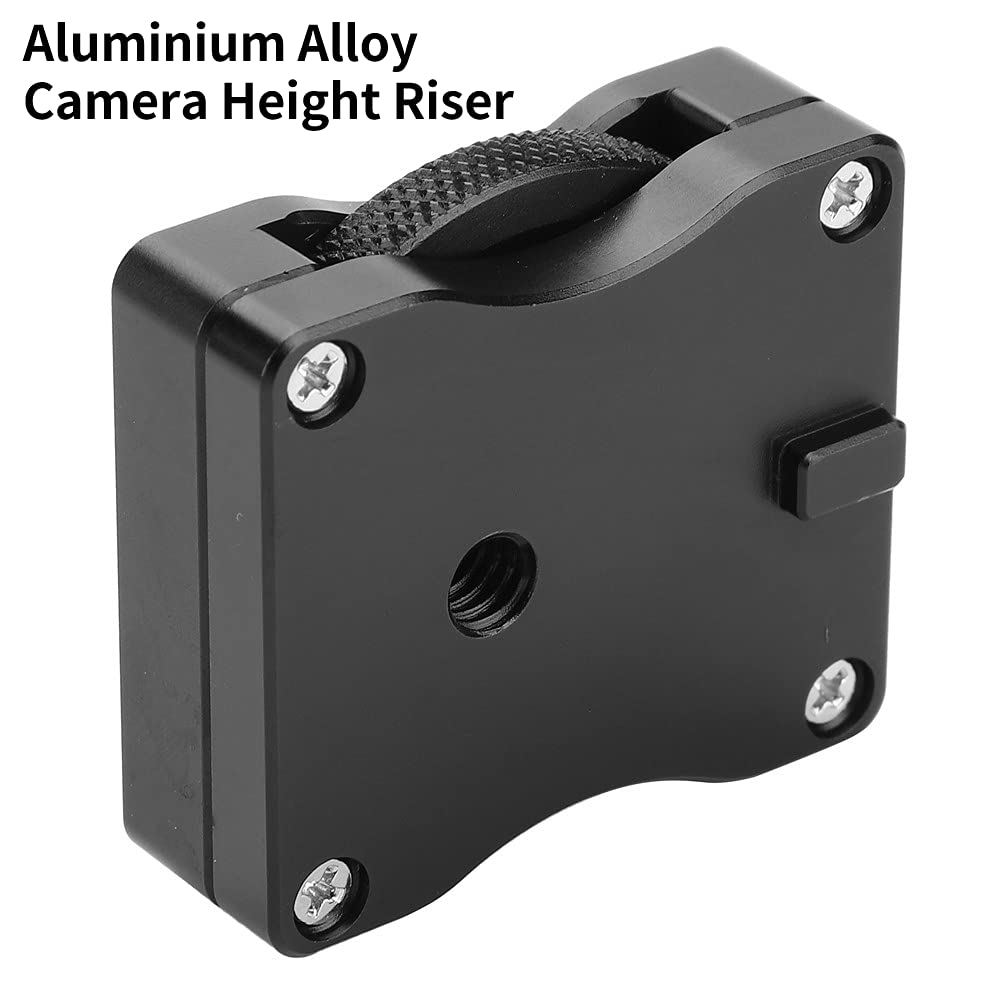 Acouto Camera Riser Plate 1/4" Screw Camera Height Riser Camera Stabilizer Quick Release Base 1.5Cm Height Riser Adapter For Zhiyun Crane For Dji Ronin-S Dslr Stabilizer