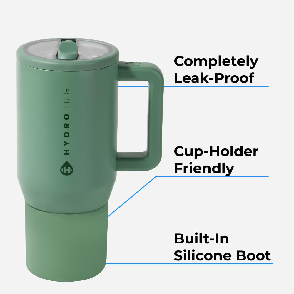 Hydrojug Kids - 20 Oz Insulated Kids Water Bottle With Flip Straw & Handle  Leak-Proof & Durable