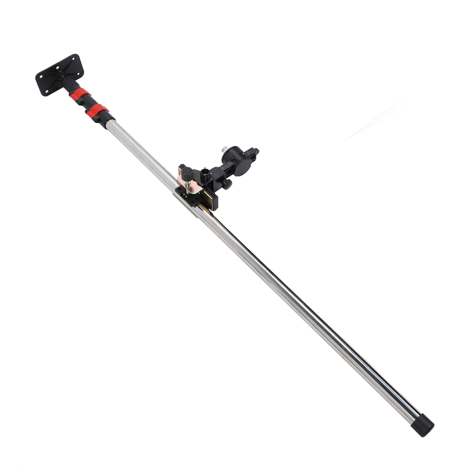 Btseury 9.84Ft Telescopic Pole With 2 Interfaces, Fine Tuning Stabilizer For Level Mounting,  Telescoping Design For Easy Portability, For Levels, Cameras, Projectors, And More