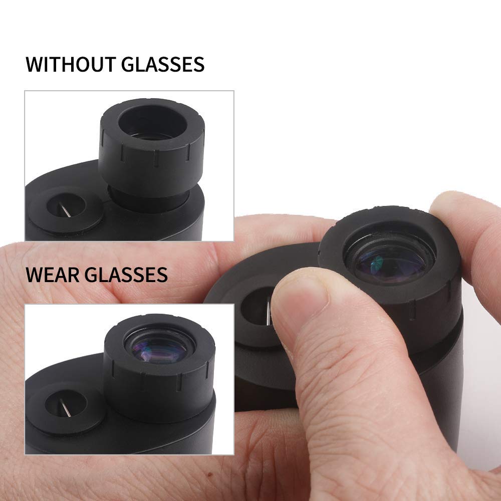 Jizmo 8X25 High Definition Monocular Telescope, Close Focus 1 Ft, Fully Multi Coated Optical Lens Bak4 Prism, Mens  Wide View Monocular For Bird Watching Travel Sports Events