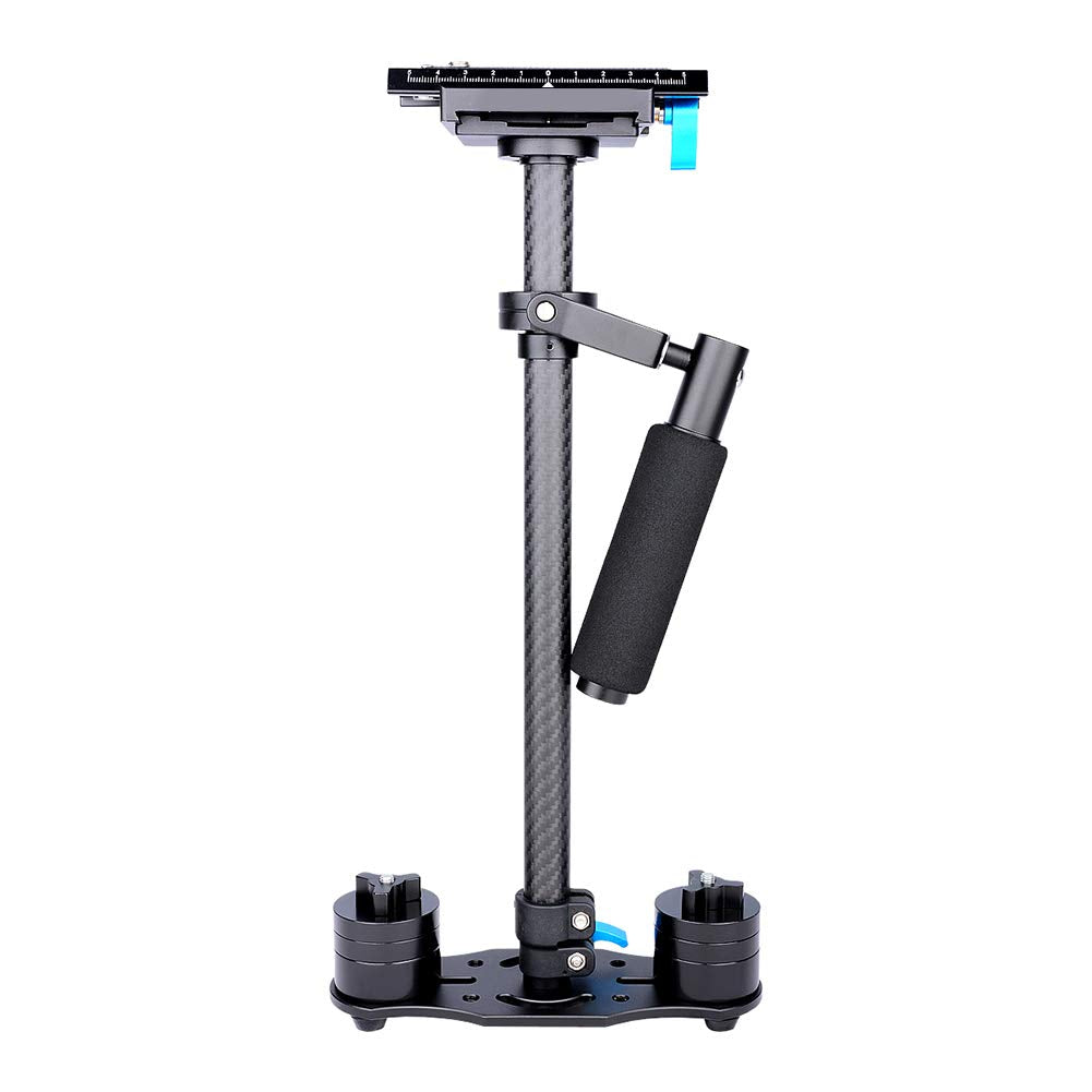 Mrisata Camera Stabilizer S60T Carbon Fiber Handheld Stabilizer With Quick Release Plate For Dslr Cameras, S60T Carbon Fiber Handheld Stabilizer With Quick Release Plate (Black)