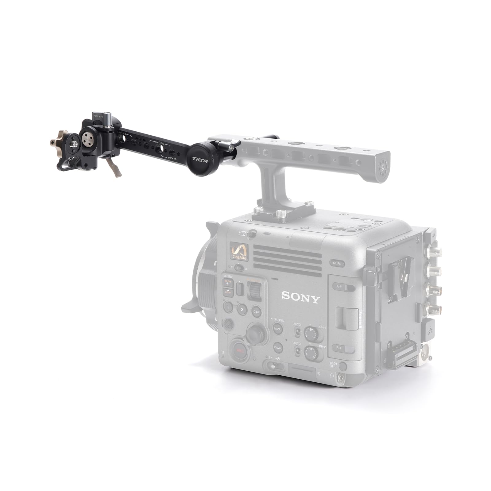 Tilta Rotatable Evf Bracket Compatible With Sony Burano  Compatible With The Original Top Handle  Works With Evf  Adds Minimal Weight  Esr-T18-Reb