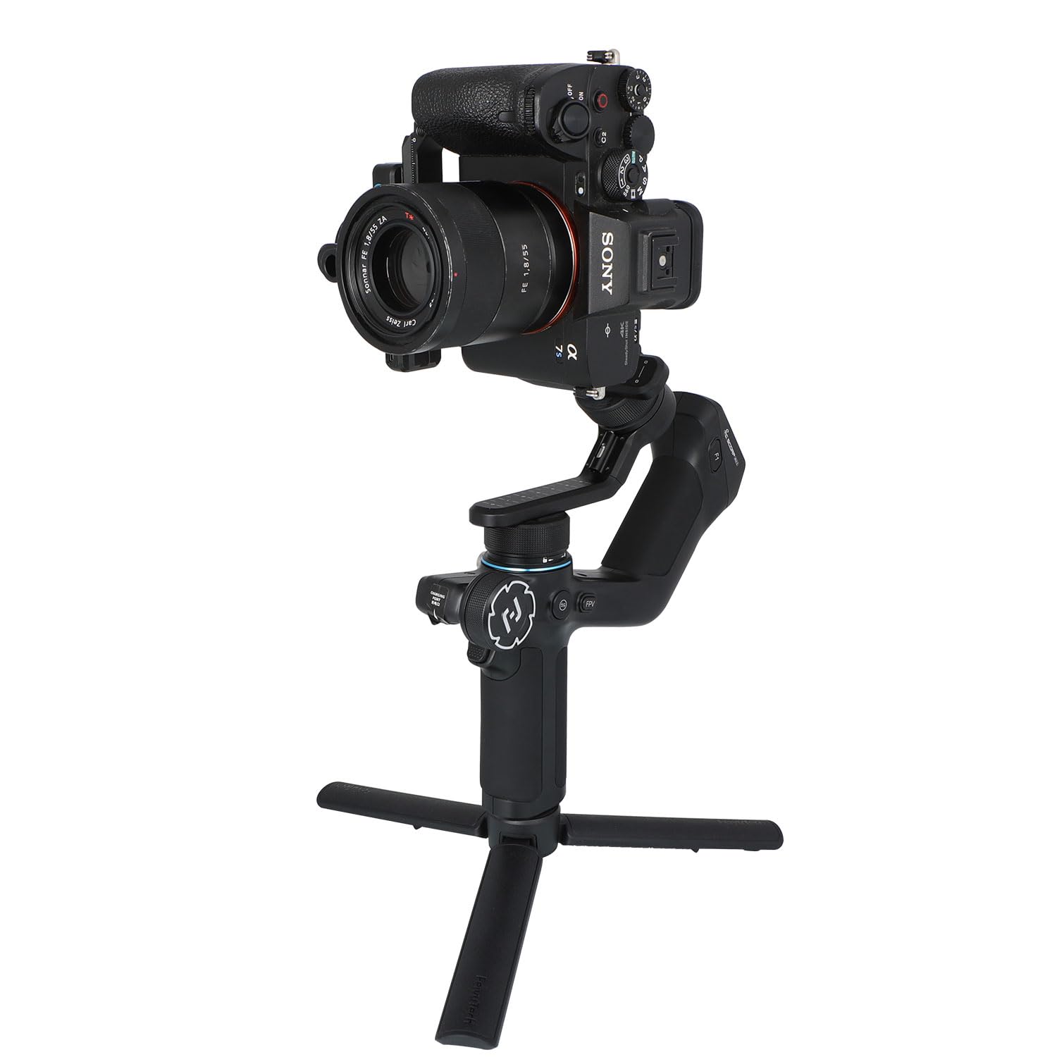 Feiyutech Feiyu Scorp-Mini-2 Handheld Gimbal 3-Axis Stabilizer W/Ai Tracking For Mirrorless And Pocket Camera Like Sony, Canon, Nikon, Panasonic, For Action Camera Like Gopro And Smartphone,1.2Kg Payload