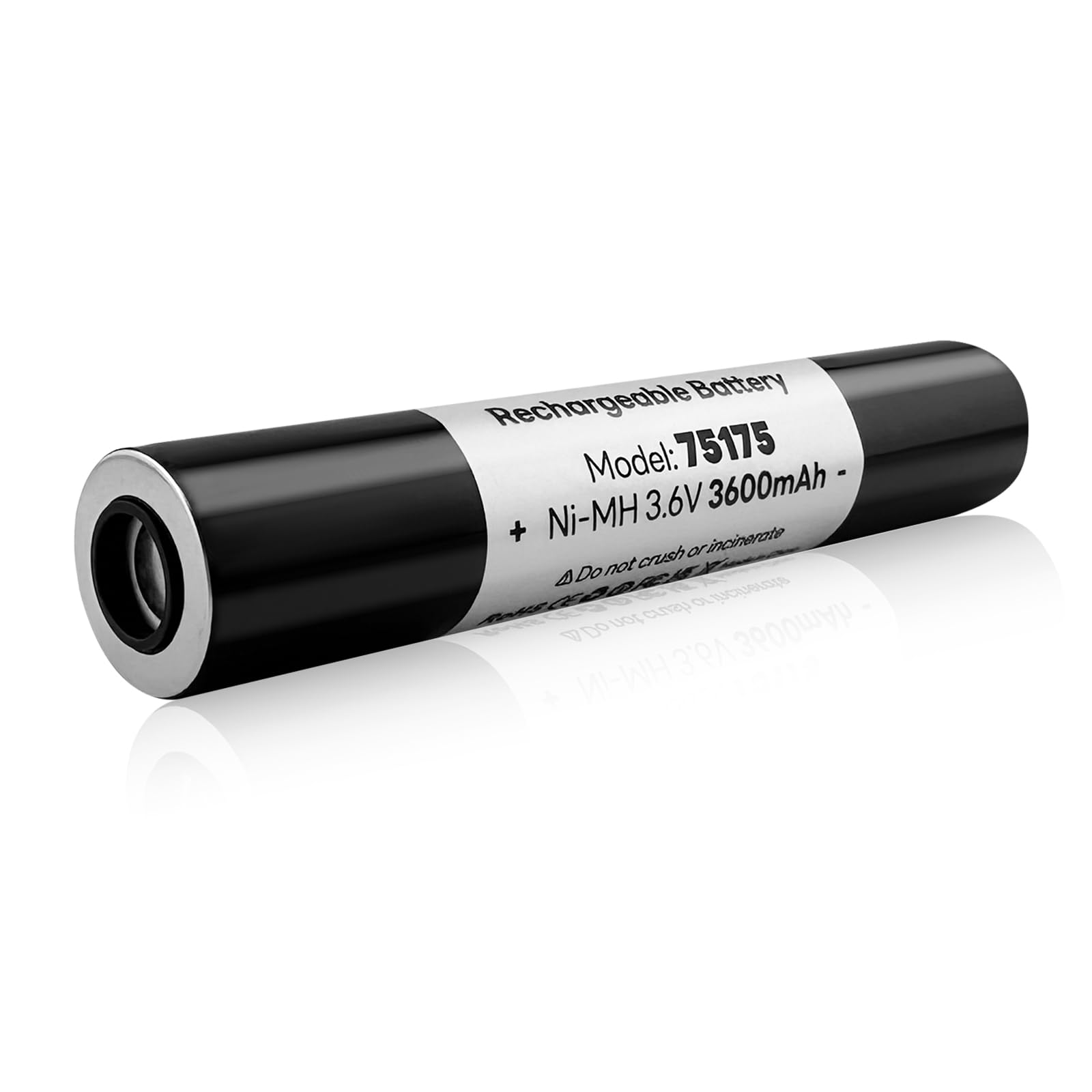 Ohzhao 75175 Battery 3.6V 3600Mah Ni-Mh Compatible With Streamlight Stinger 75175 75375 75300 75500 75810 76000 76300, Polystinger, Pelican M9, Fl126 Flashlight (1Pcs)