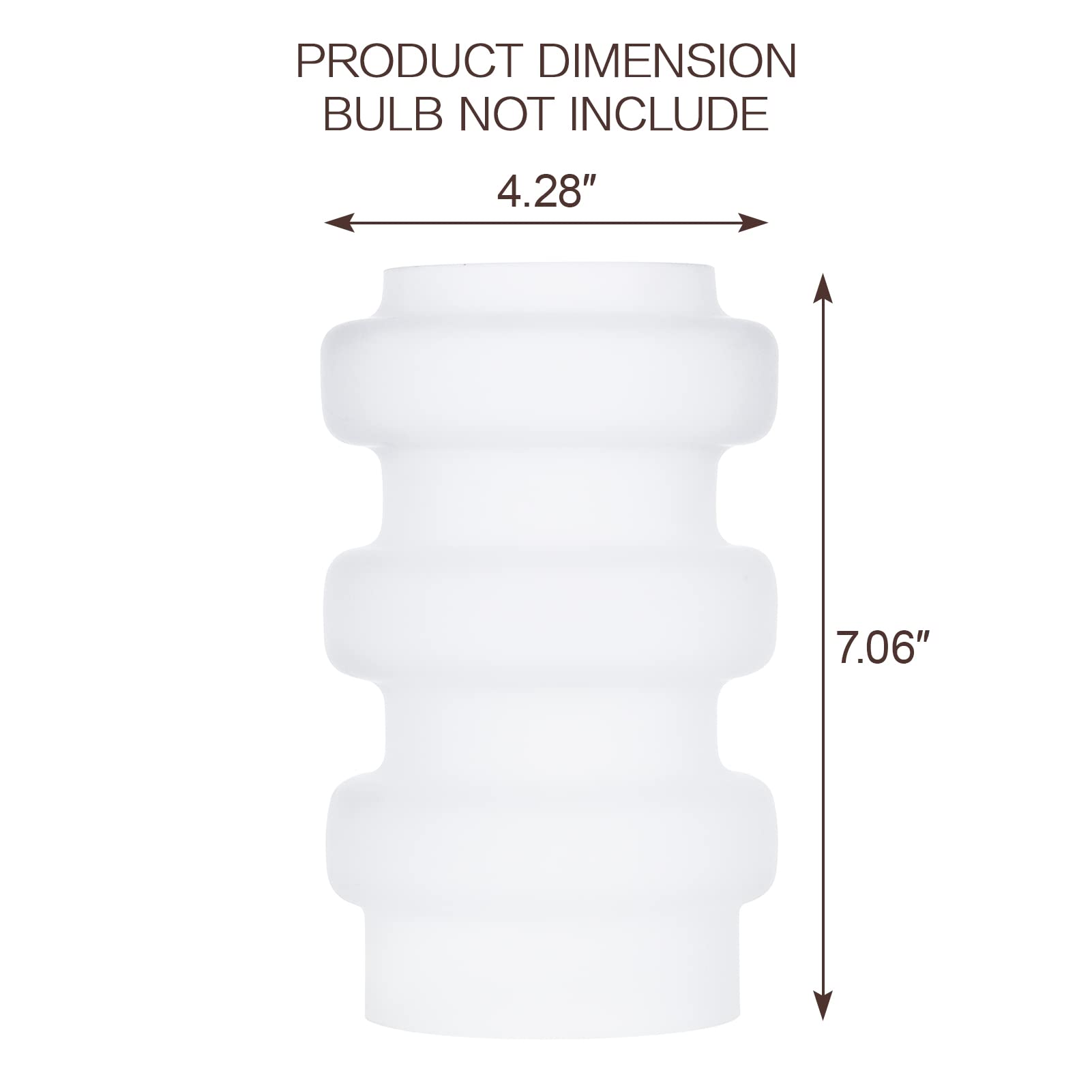 Rokinii Casa Modern Table Lamp, E12 Lighting Decor, 6.6Ft Cord, No Bulb (White)