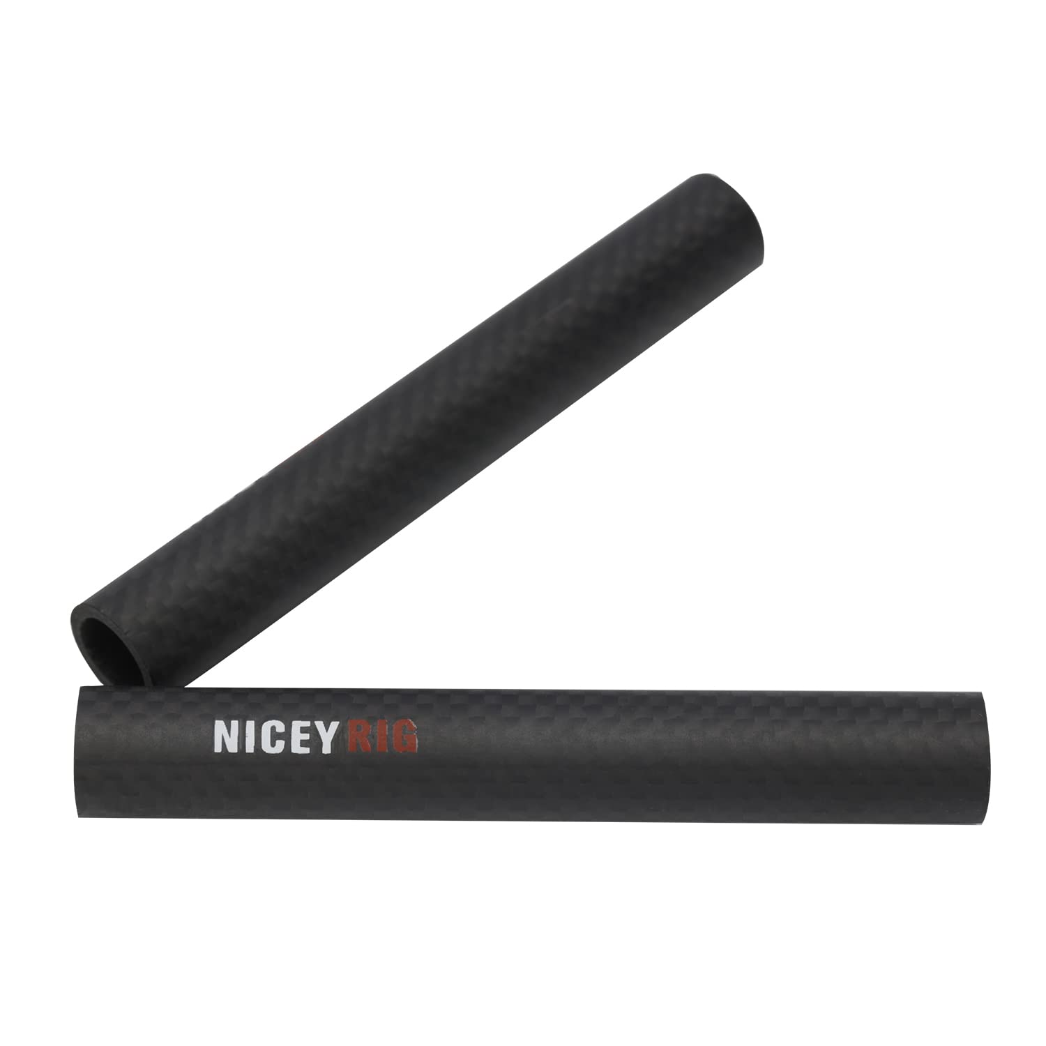 Niceyrig 15Mm Carbon Fiber Rod 4'' Short Rod For Camera Cage Rig, Top Handle, 15Mm Rail Block [Pack Of 2] - 554