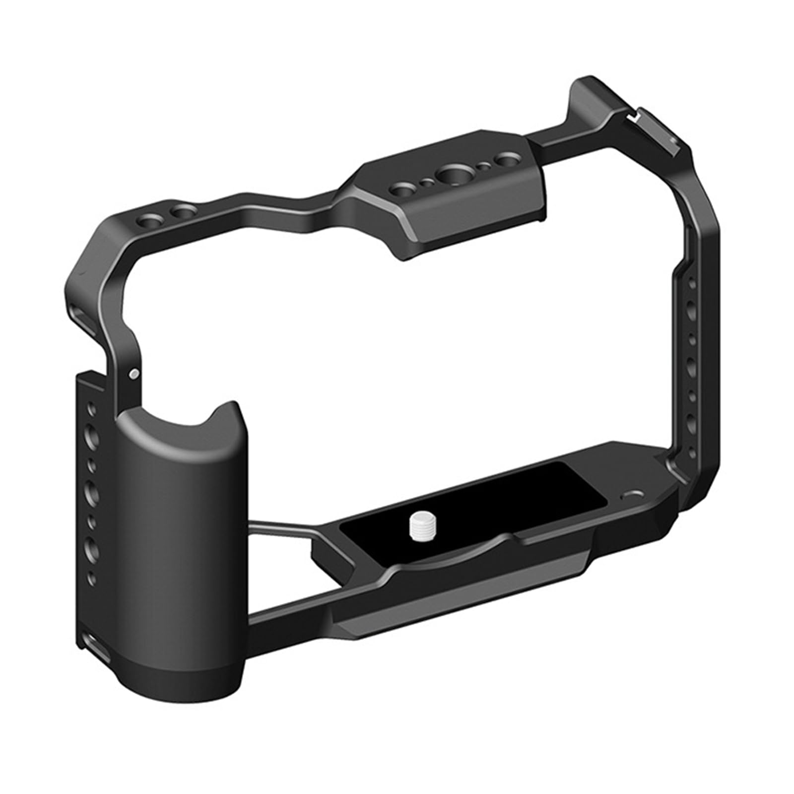 Royalead Camera Cage Aluminum Video Rigs With 1/4Inch Thread Cold Shoe Ergonomic Camera Cage Quick Release Plate Stabilizer