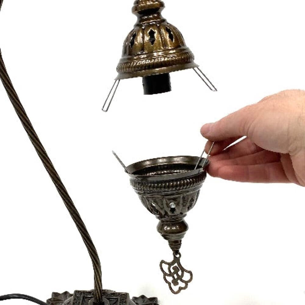 Paykoc Imports Base For Db2 & Db3 Turkish Mosaic Table Lamps – Replacement Lamp Stand – Compatible With Paykoc Lamp Globes