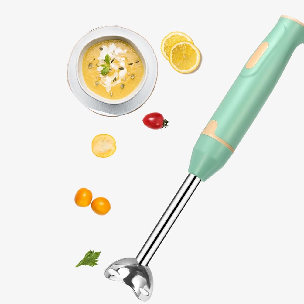 Tassteen Immersion Hand Stick Blender Electric Food Vegetable Grinder Food Mixer Purees Smoothies Shakes Sauces Soups Sage C Us Plug