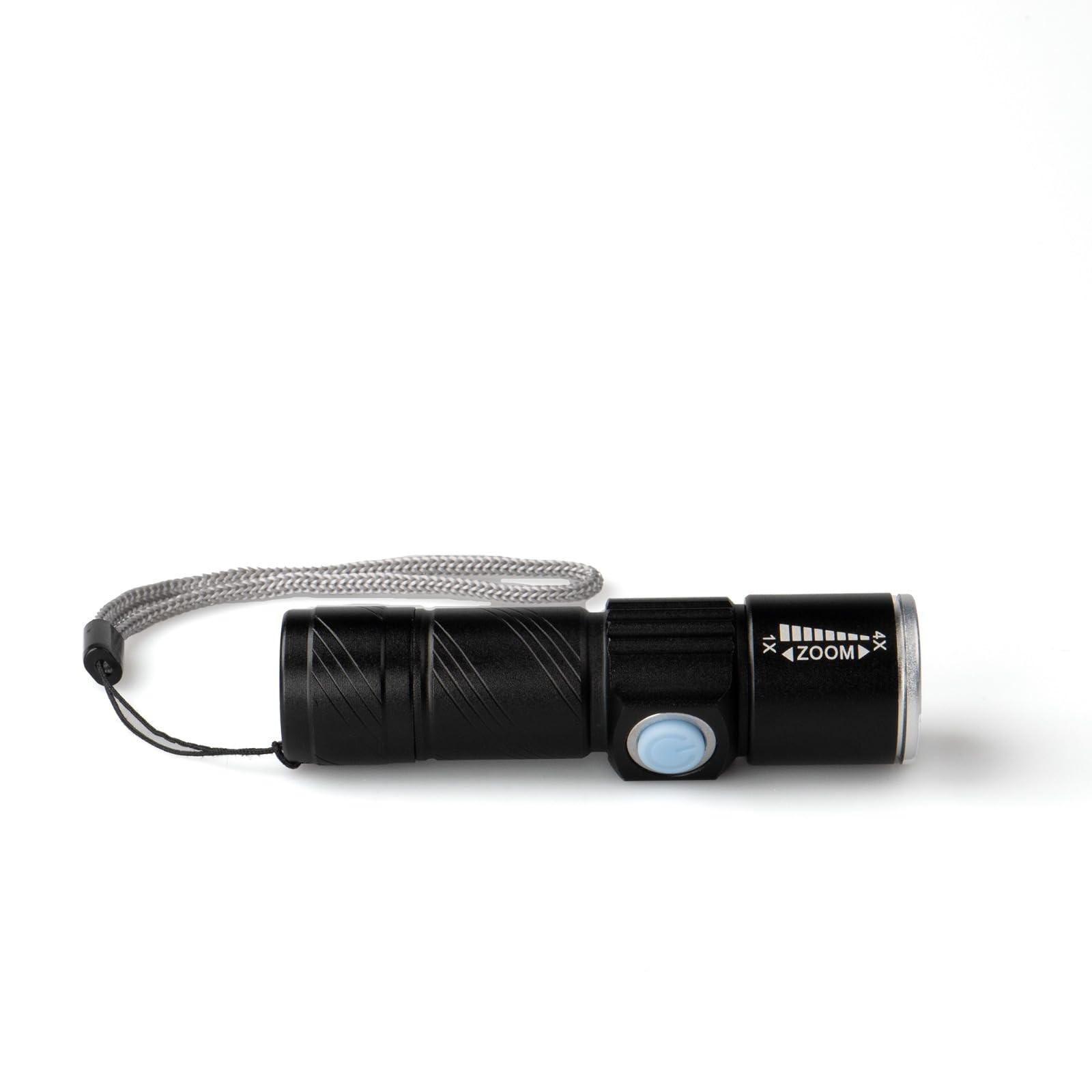 West Coast Paracord Led Flashlight, 3 Modes, Adjustable Zoom Focus, Usb Rechargeable, Portable Edc Utility Light, Bright 200 Lumens, Long Battery